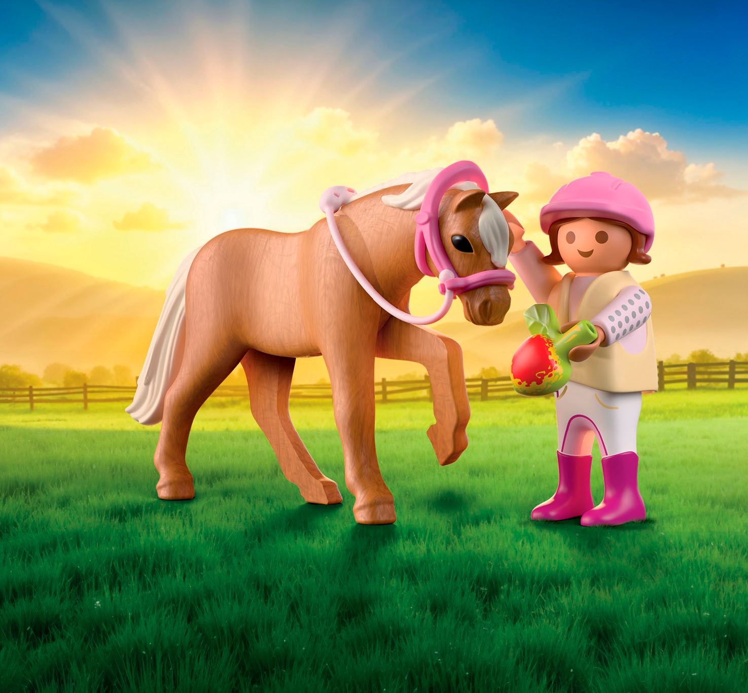 Playmobil® Konstruktions-Spielset »Mädchen mit Pony (71887), Duo Pack« Made in Europe