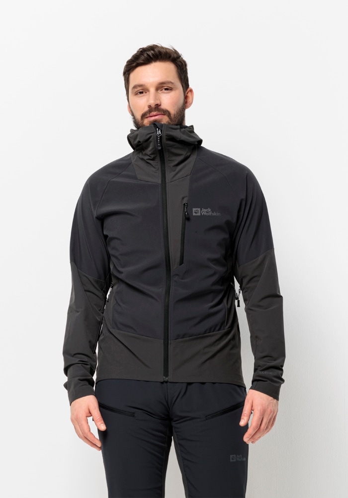 Jack Wolfskin Softshelljacke »ALPSPITZE HOODY M«, mit Kapuze