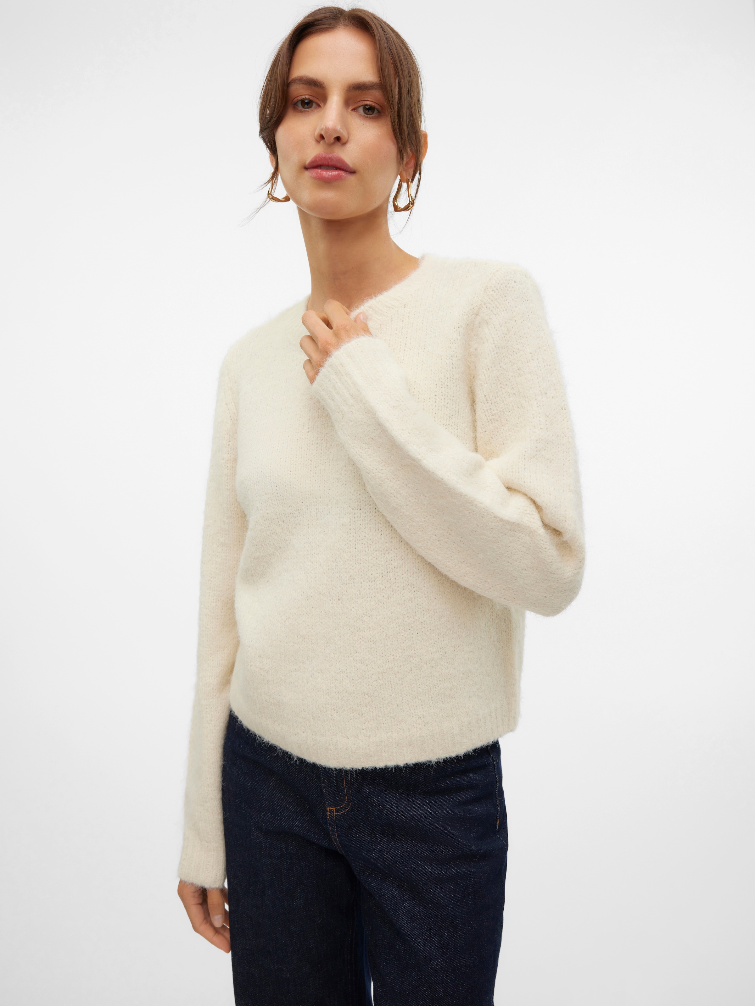 Image of Vero Moda Strickpullover "VMNOVAH LS O-NECK PULLOVER GA NOOS"