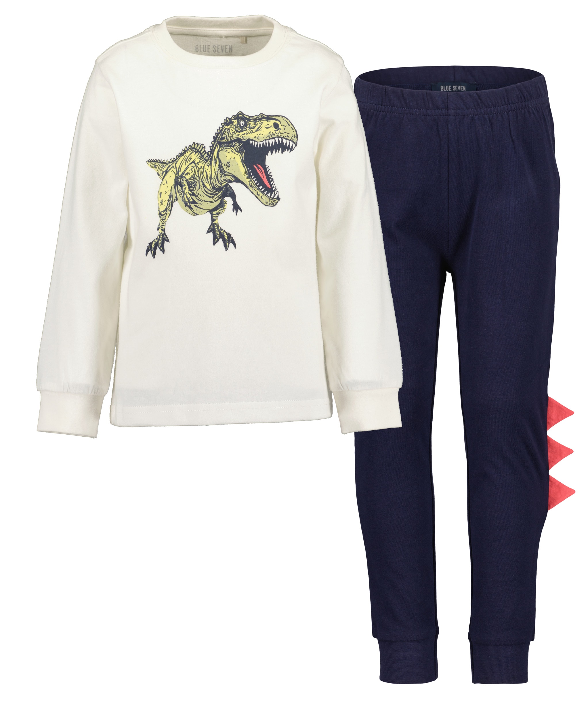 Image of Blue Seven Pyjama Set, 2 tlg. mit tollen Details - für Dino-Fans