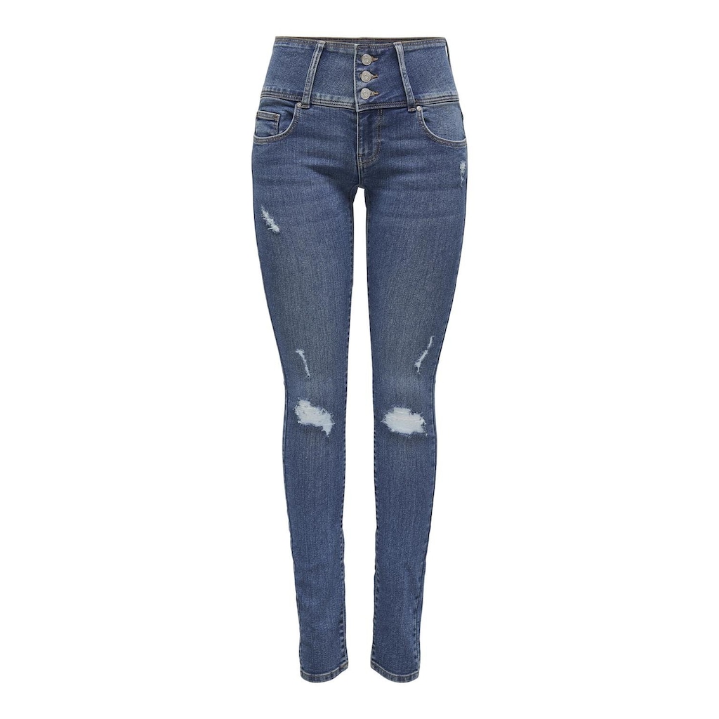 ONLY Skinny-fit-Jeans »ONLANEMONE MID SK VIS BUT DES DNM PIM«
