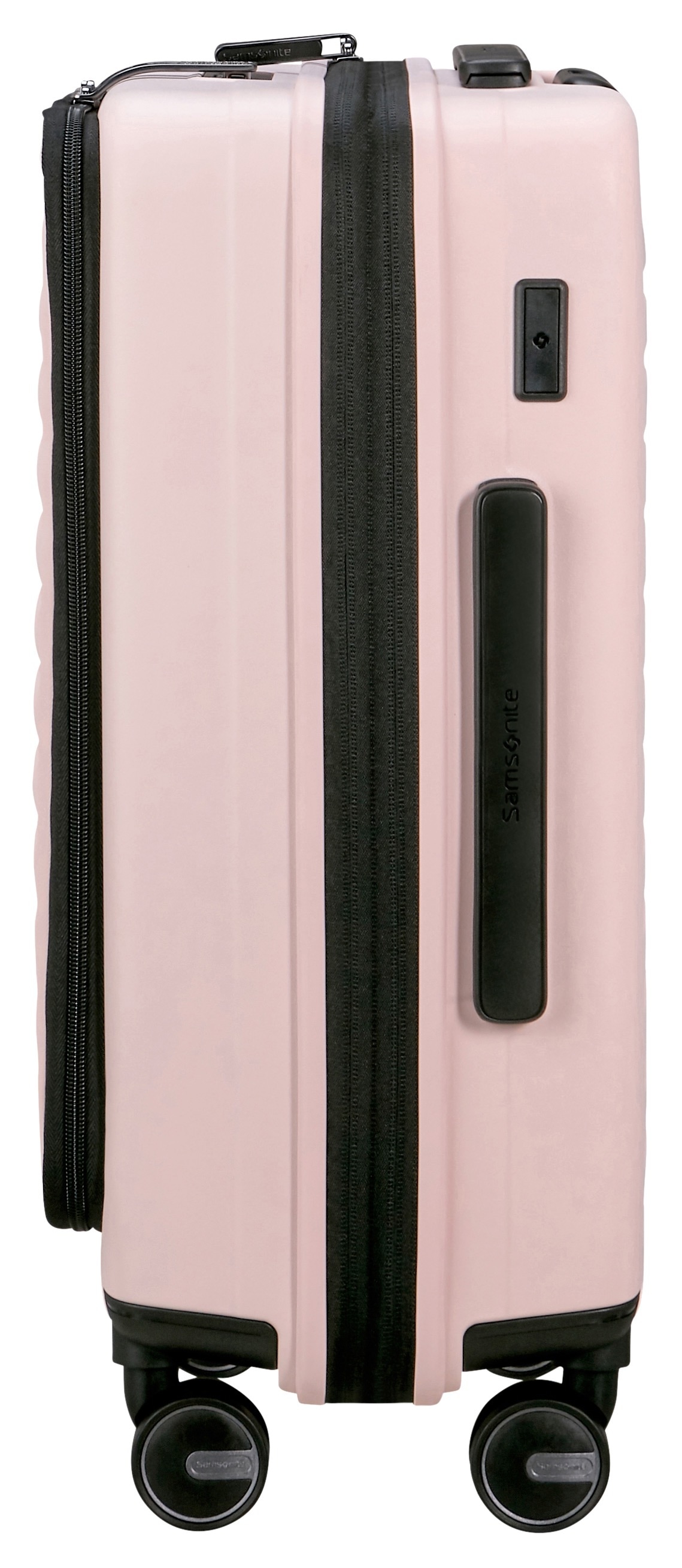 Samsonite Hartschalen-Trolley »RESTACKD, verschiedene Grössen und Farben«, (mit Packtaschen), 4 Rollen, Reisekoffer mit TSA Schloss Volumenerweiterung Packtaschen