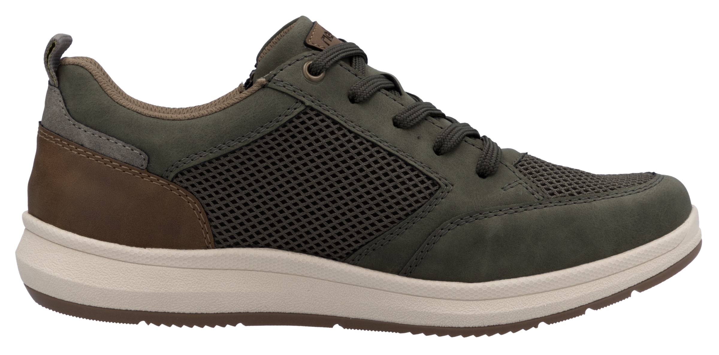 Rieker Sneakers  , Halbschuh, Freizeitschuh, Schnürschuh mit seitlichem Reissverschluss