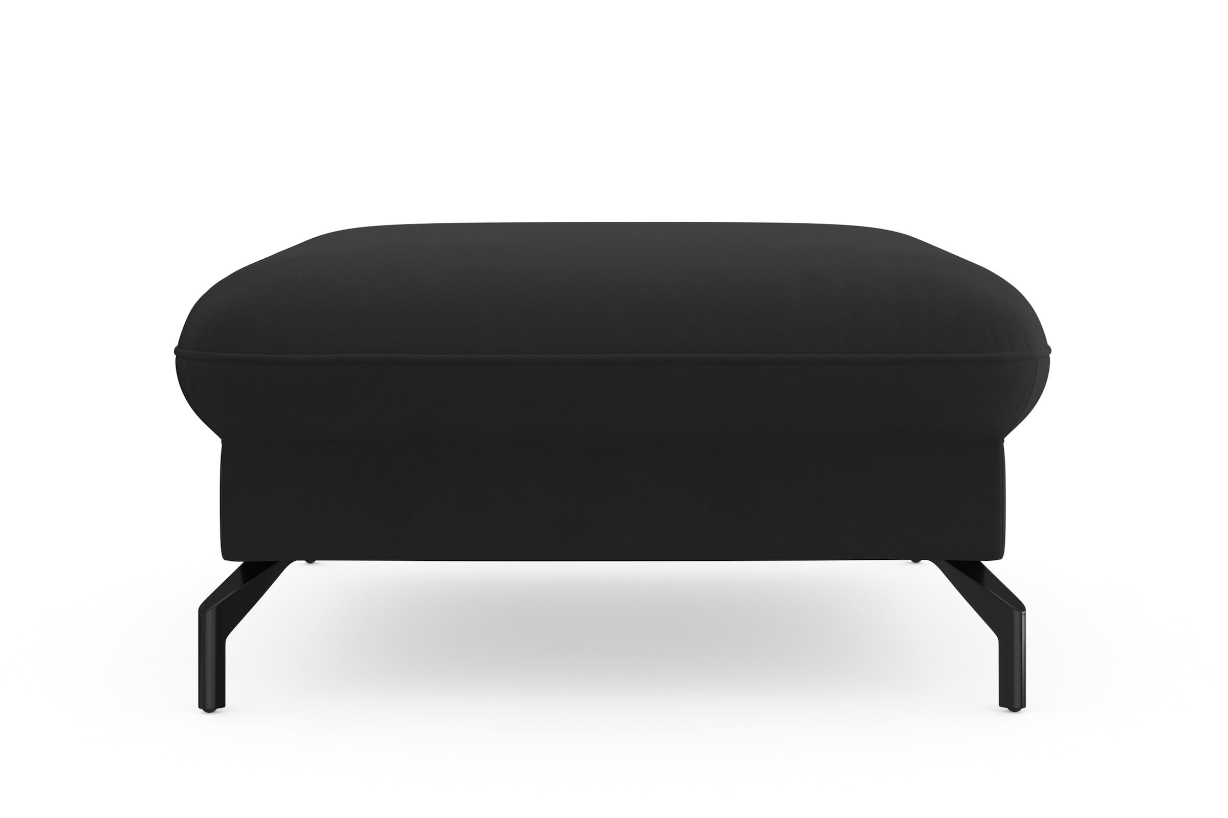 sit&more Hocker »Fashion«, inklusive Federkern, mit hochwertigen, schwarzen Metallfüssen