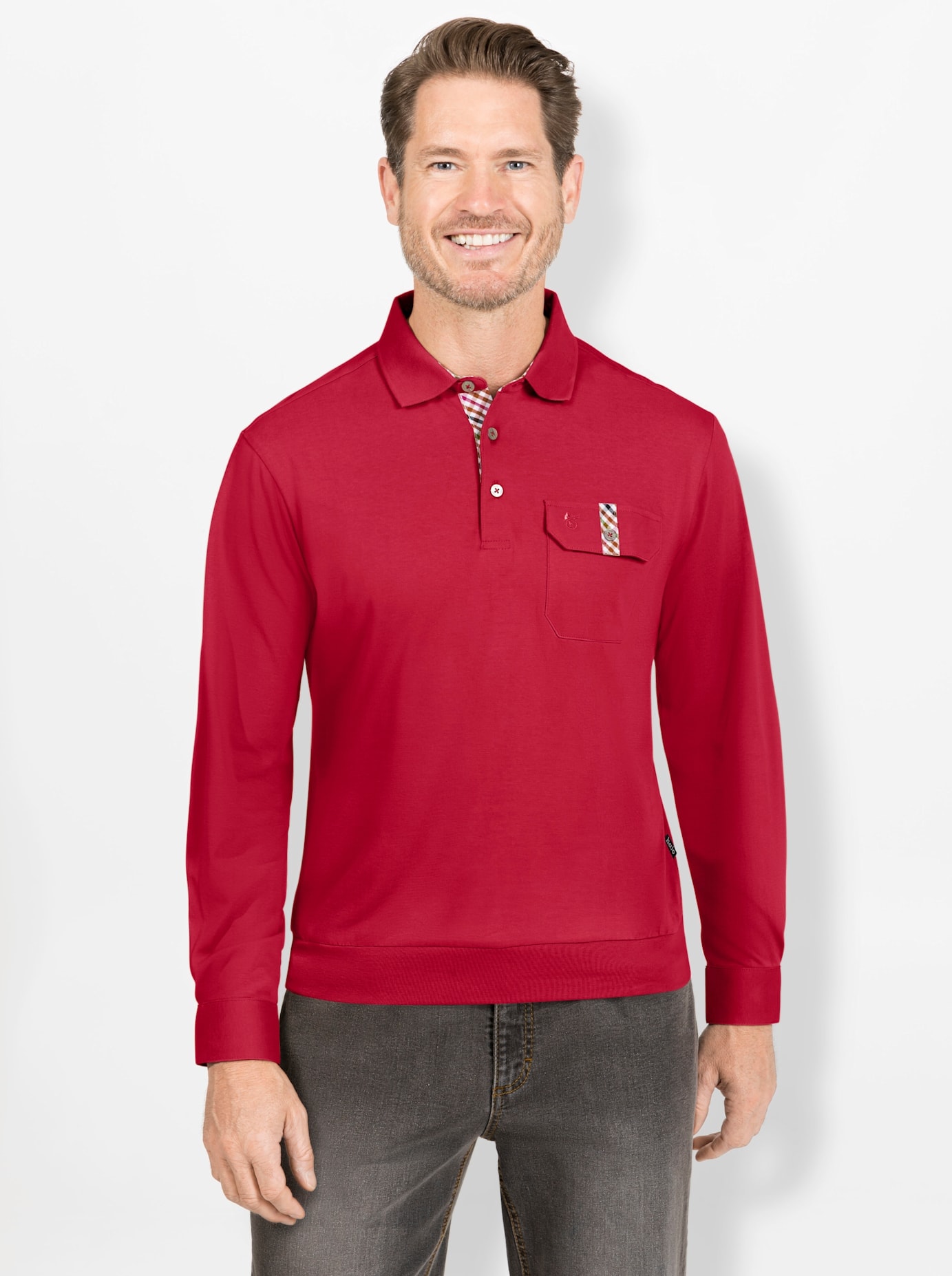 Hajo Poloshirt »Langarm-Poloshirt«