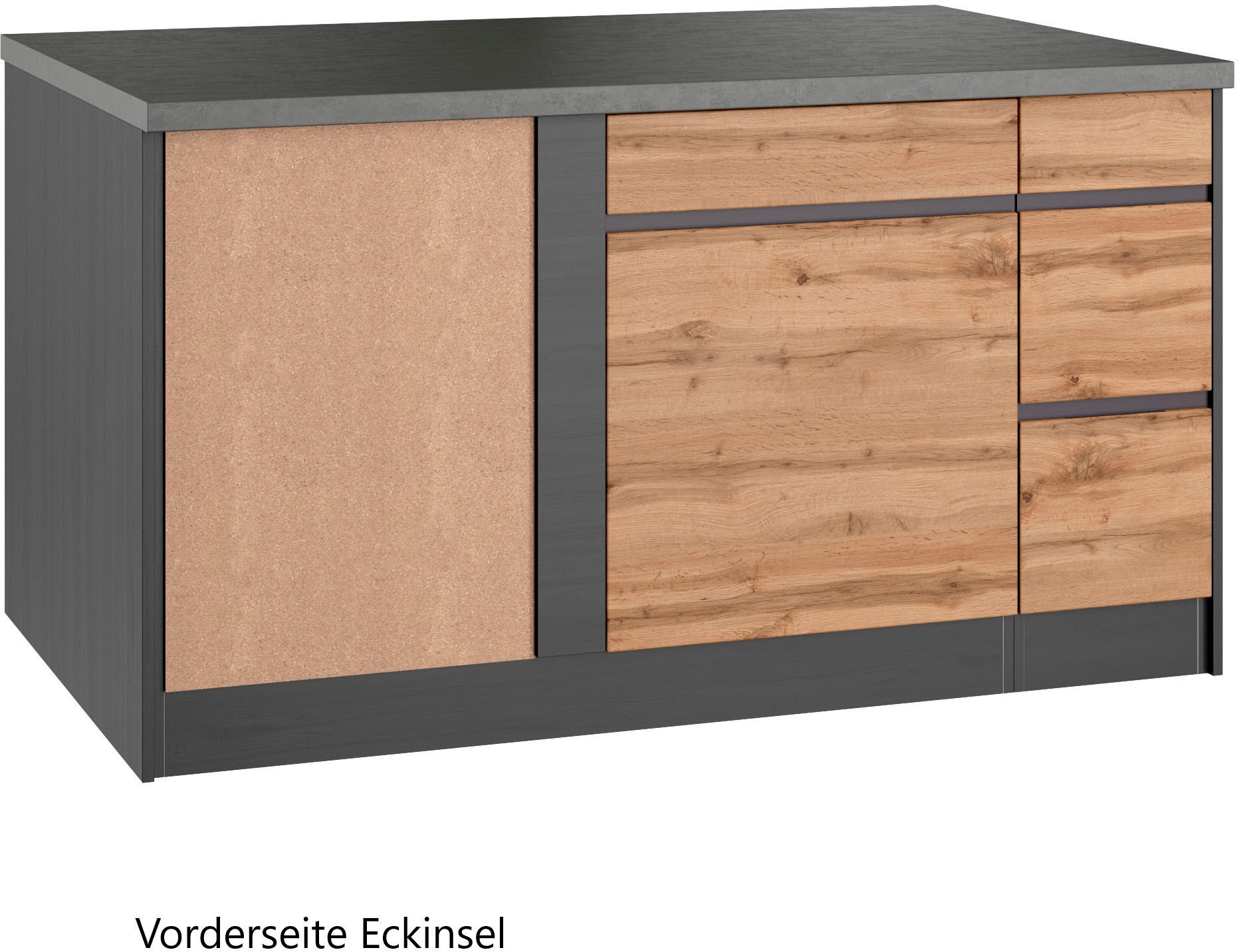 KOCHSTATION Cuisine d'angle »KS-Riesa« Largeur d'installation 490/153 cm, sans appareils électriques