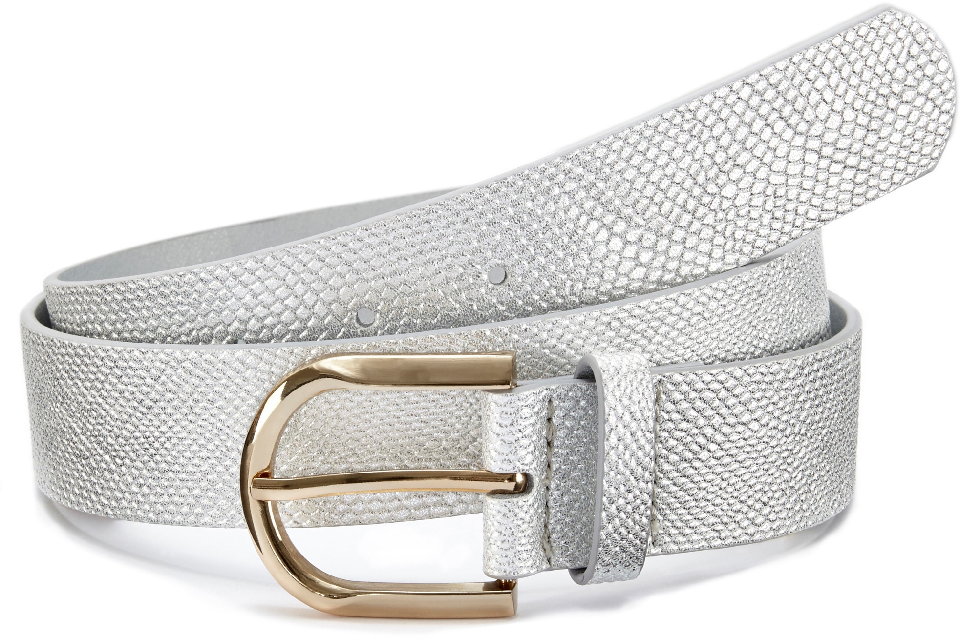 Image of LASCANA Hüftgürtel "Hosengürtel, Gürtel, Jeansgürtel, Anzuggürtel" im Metallic-Look