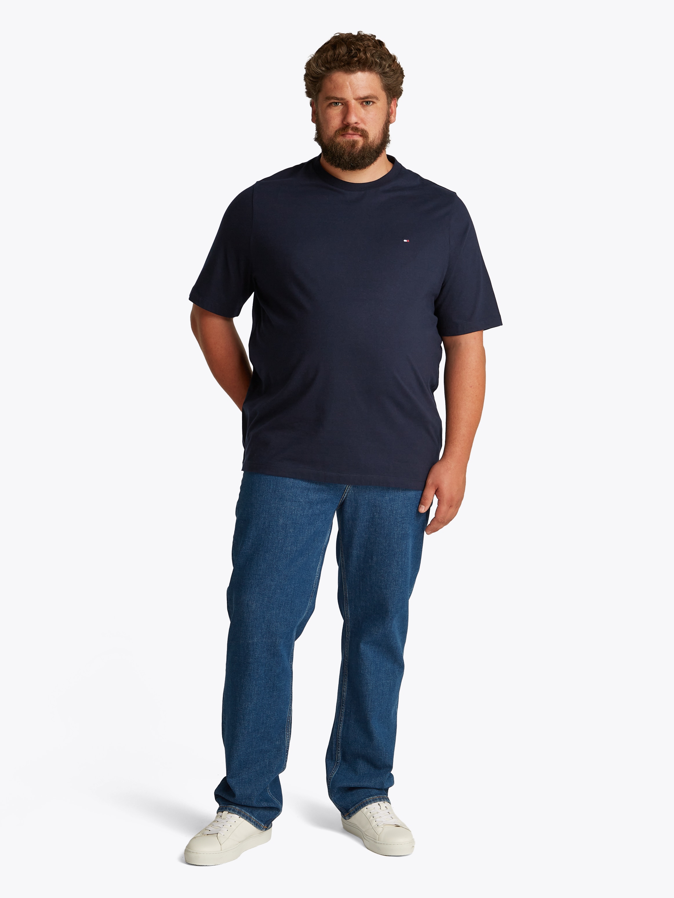 Tommy Hilfiger Big & Tall T-Shirt »BT-ESSENTIAL REG FIT SOLID TEE-B«, Grosse Grössen