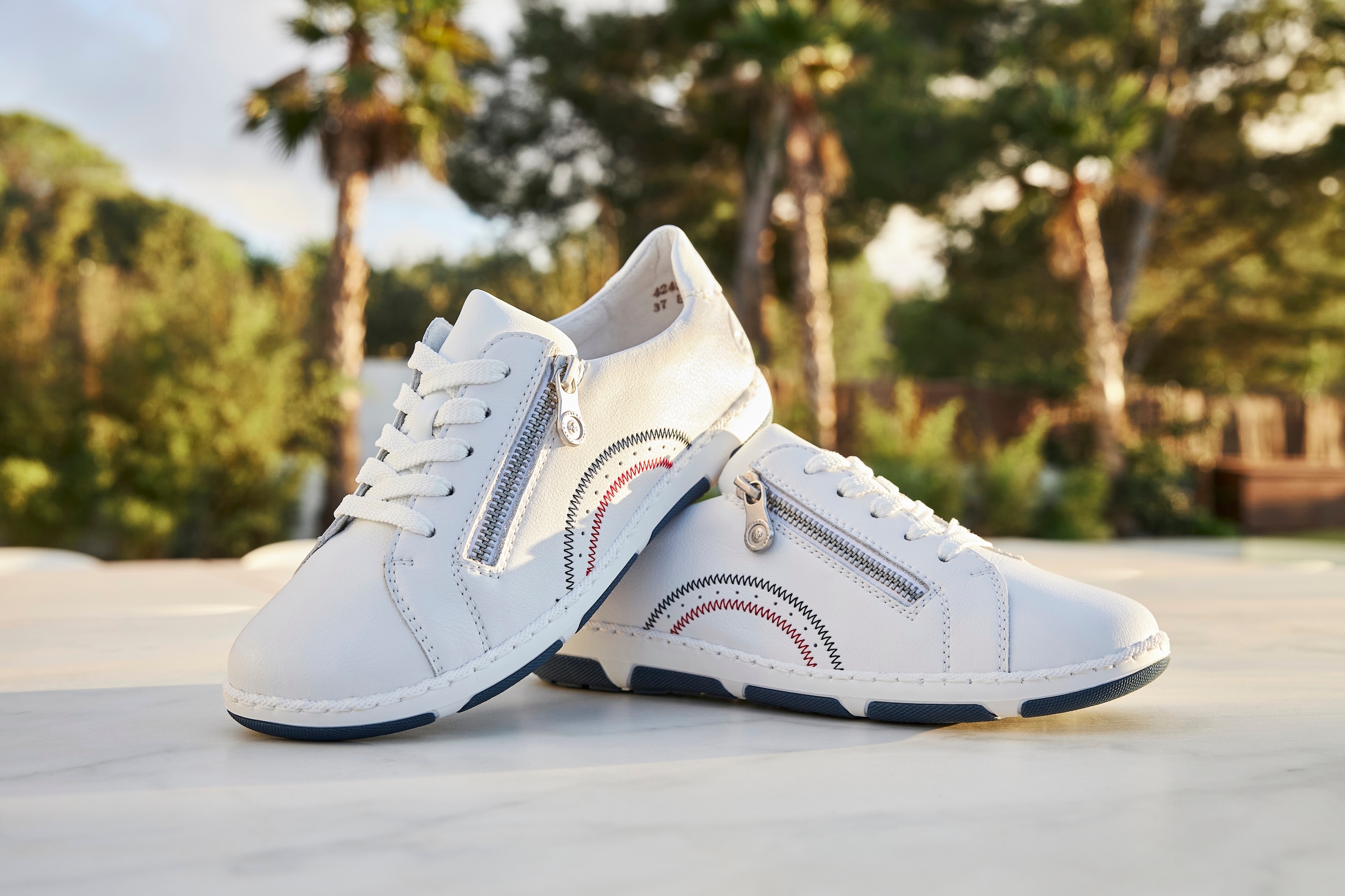 Rieker Sneakers  , Schnürschuh, Halbschuh, Freizeitschuh mit weichem Schaftrand