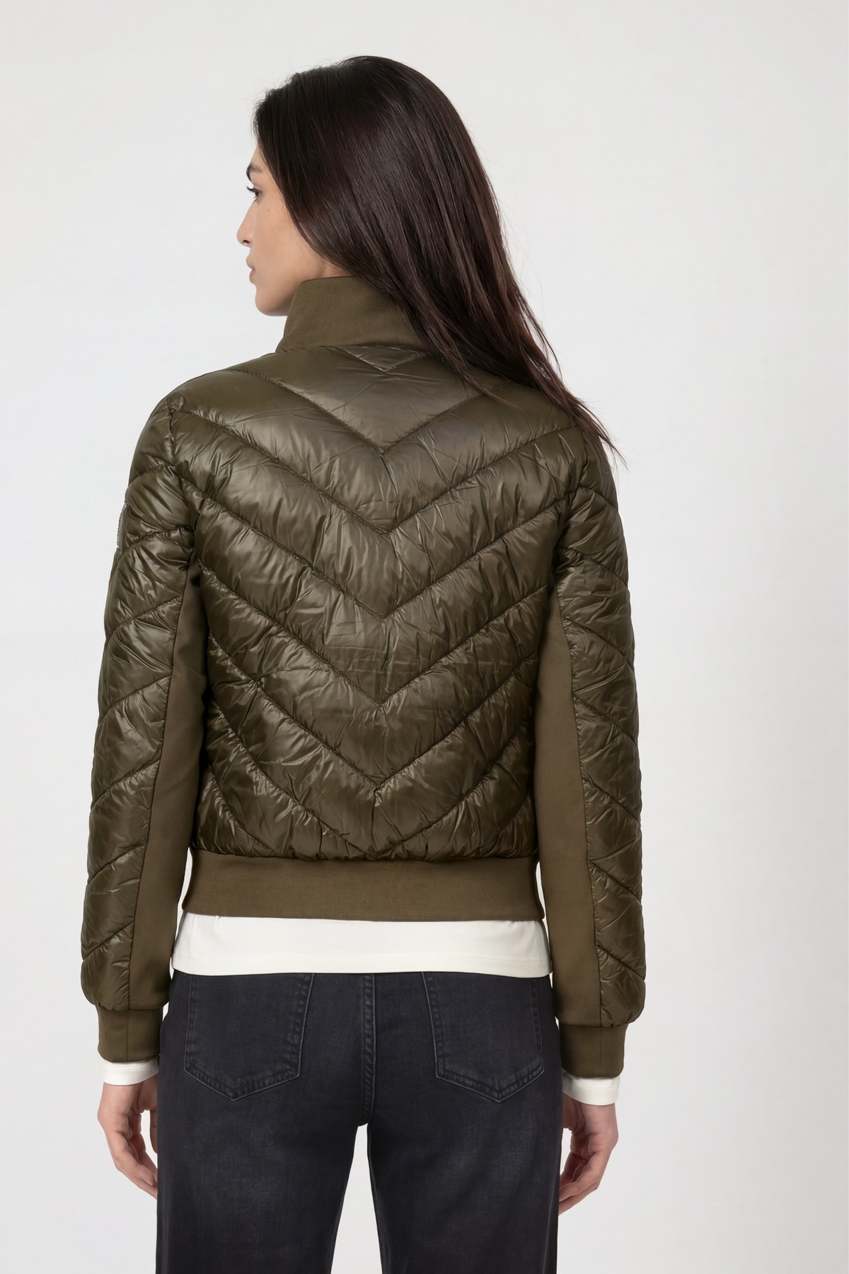 Monari Veste matelassée »Jacke Stepp + Neopren« sans capuche coupe régulière avec col montant