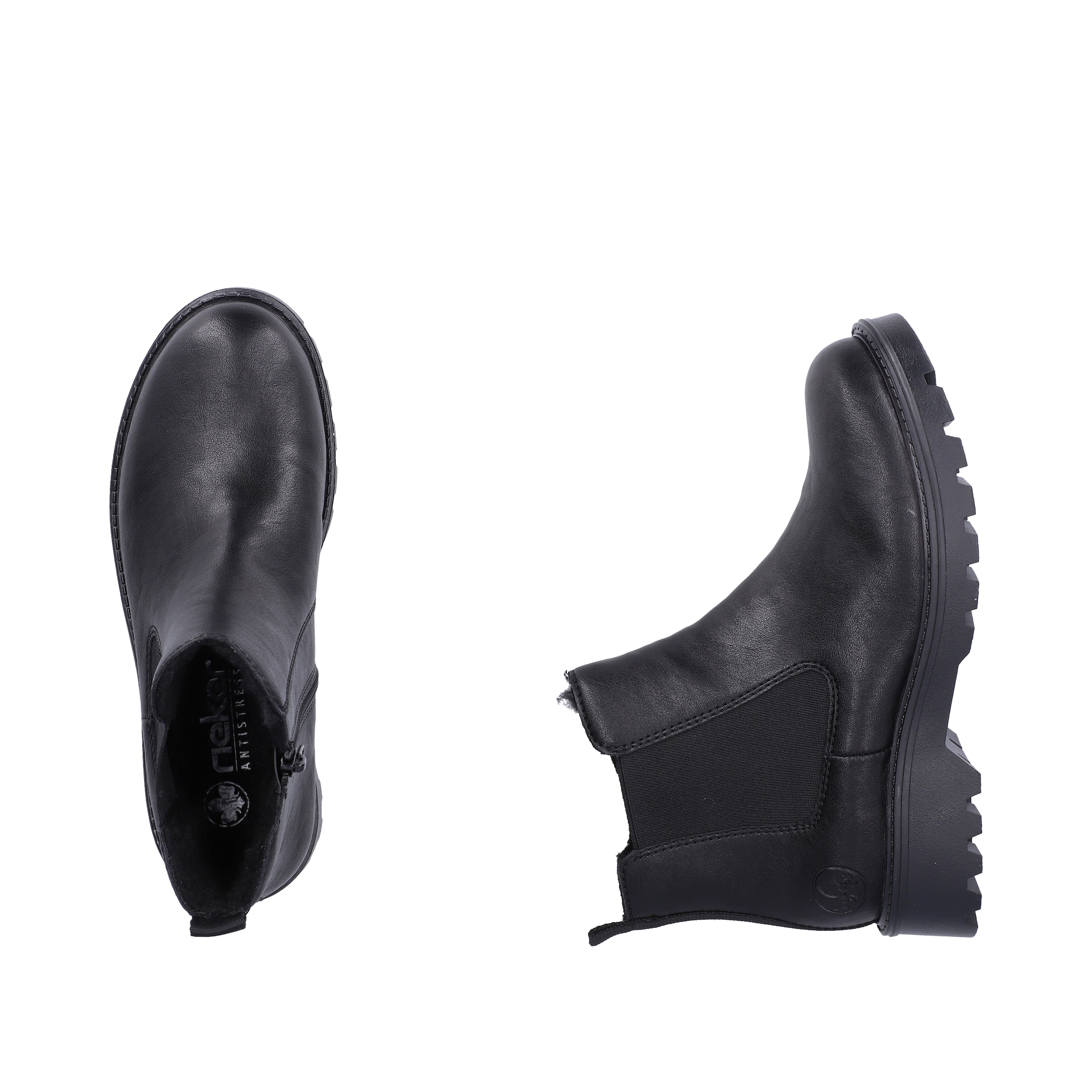 Rieker Bottines chelsea  bottines, bottines courtes, talon bloc, avec doublure chaude et douillette