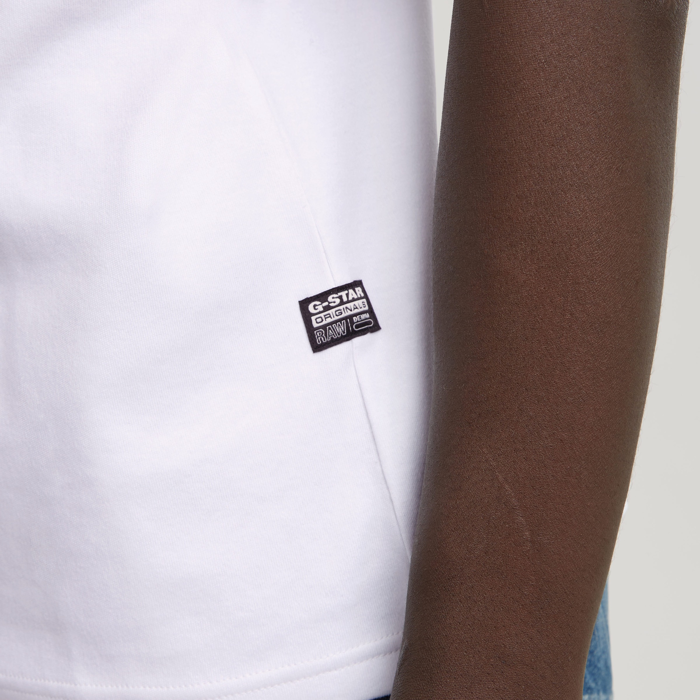 G-STAR Print-Shirt »Stacked Old Skool Logo R«