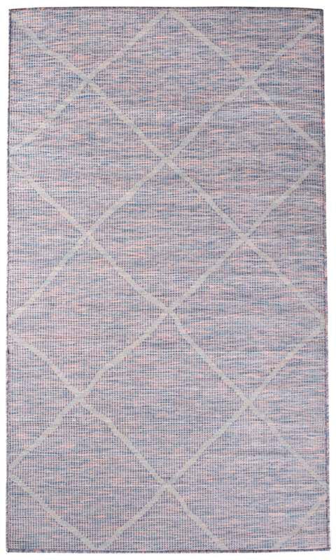 Carpet City Tapis d'extérieur »PALM 3075« Rectangulaire 5 mm Höhe Chemin de table, résistant aux intempéries et aux UV, pour balcon, terrasse, cuisine, plat
