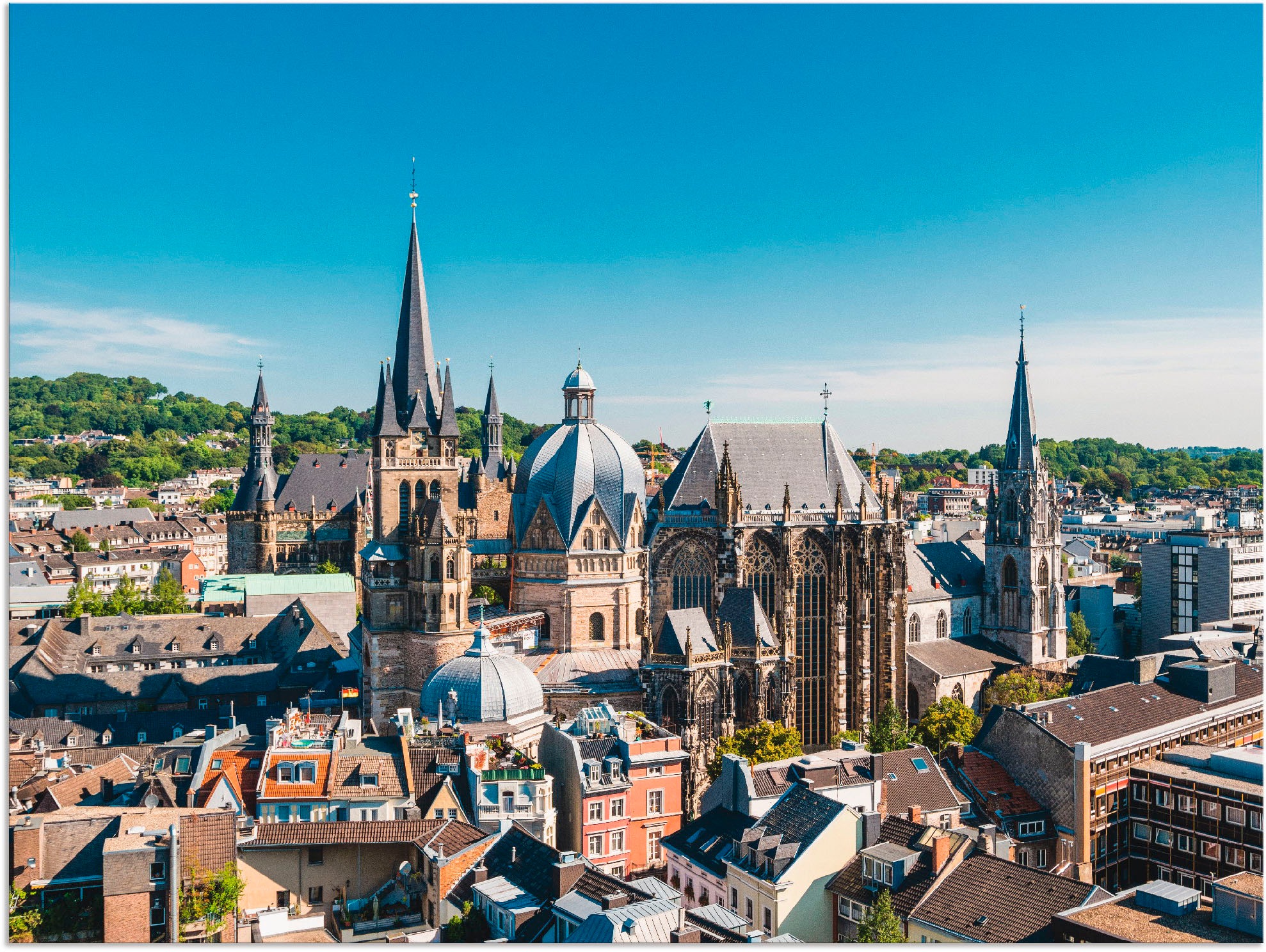 Image of Artland Wandbild »Aachen Panorama III«, Deutschland, (1 St.), in vielen Grössen & Produktarten - Alubild / Outdoorbild für den Aussenbereich, Leinwandbild, Poster, Wandaufkleber / Wandtattoo auch für Badezimmer geeignet bei Ackermann Versand Schweiz