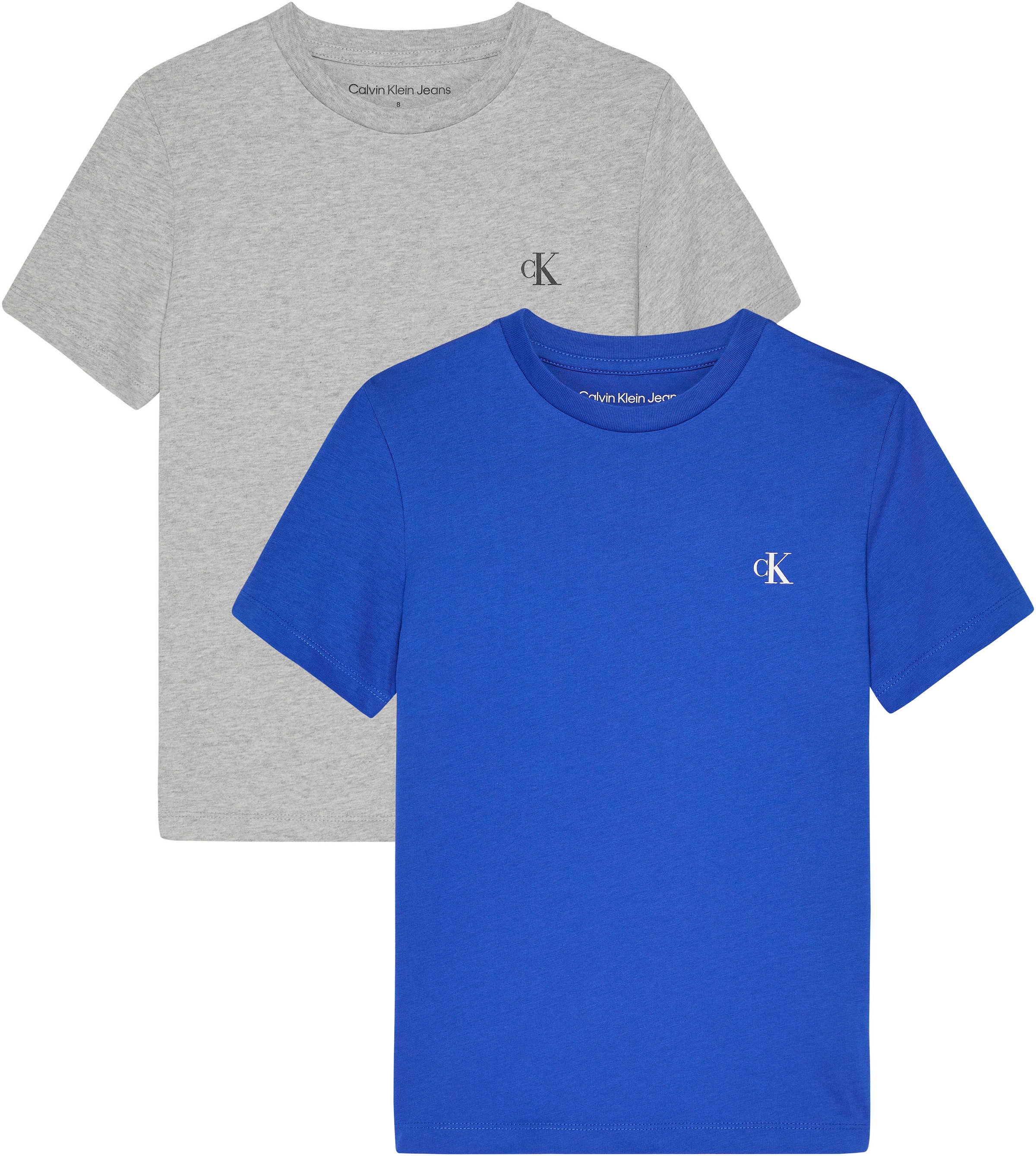 ♕ Calvin Klein Jeans T-Shirt versandkostenfrei »2-PACK MONOGRAM mit Logodruck auf TOP«