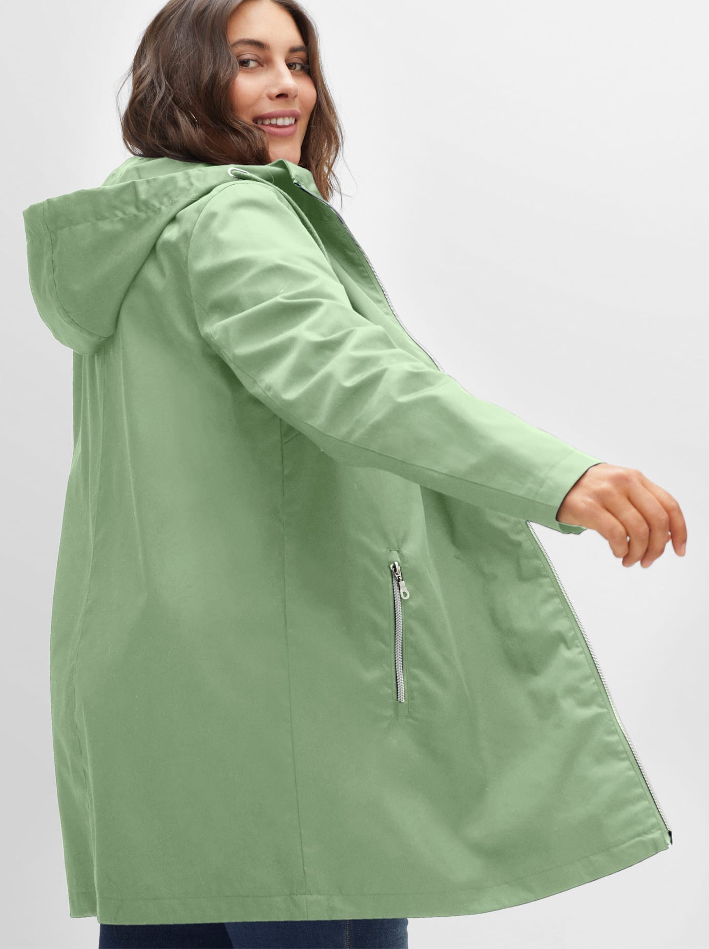 Sheego Outdoorjacke mit Kapuze