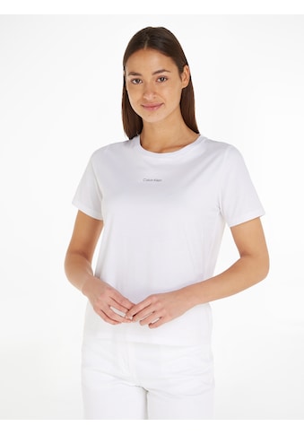 T-Shirt »MICRO LOGO T-SHIRT«, aus reiner Baumwolle