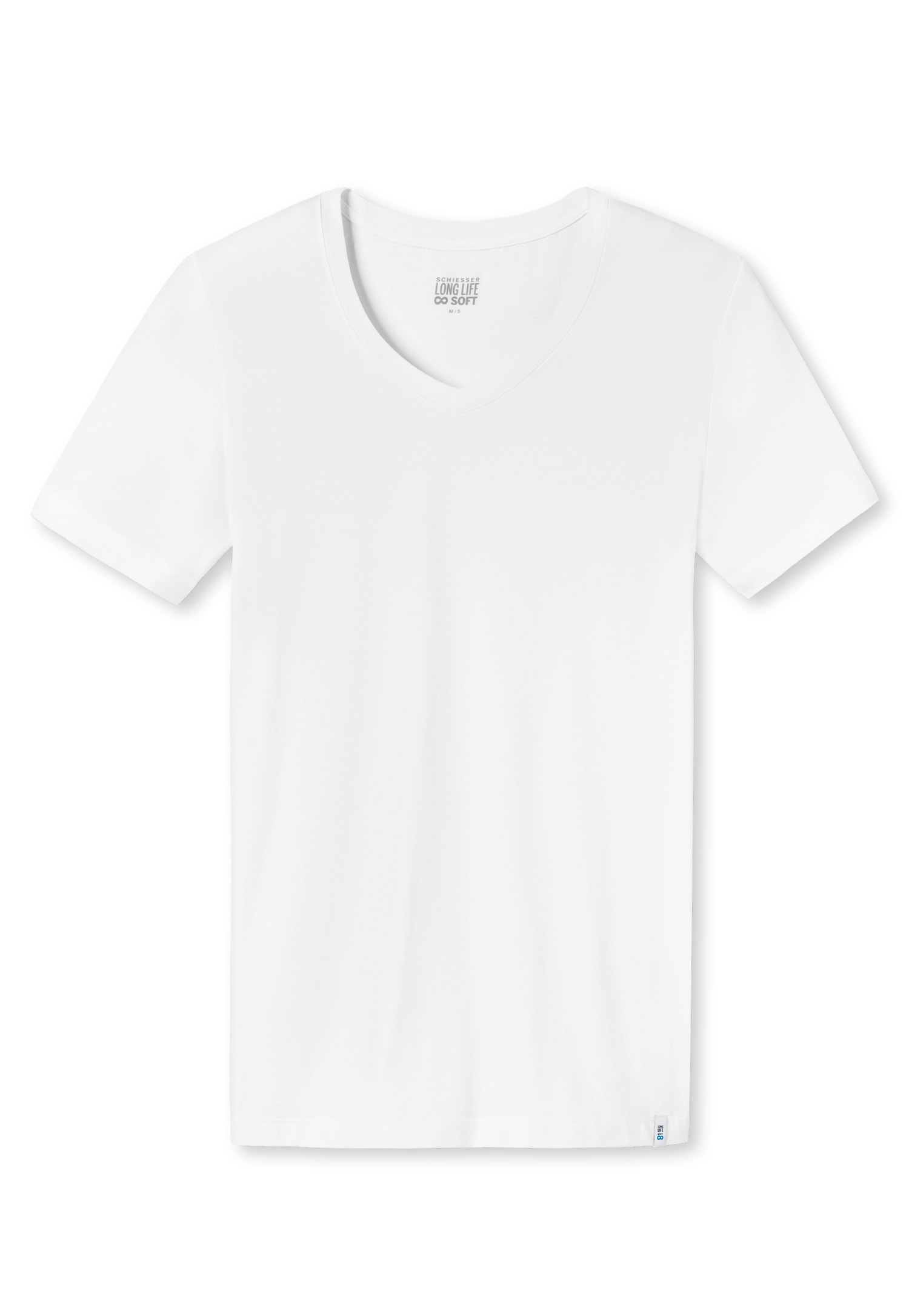 Schiesser T-Shirt »Long Life Soft« V-Ausschnitt, kurzärmelig, reduzierte Pilling-Bildung