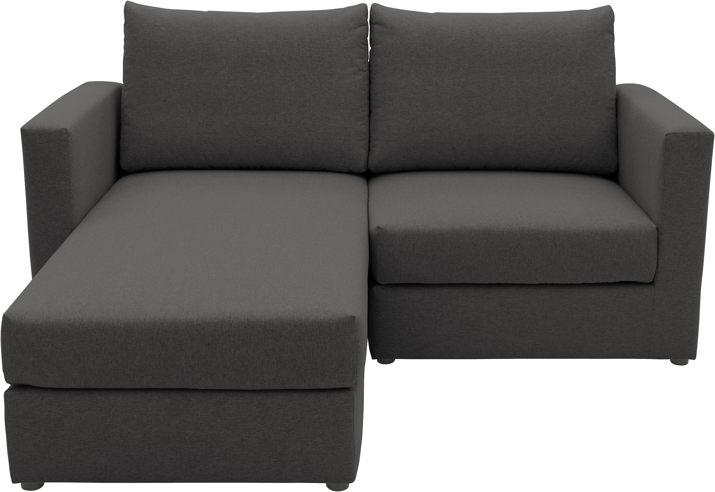 DOMO collection 2-Sitzer »800015, als Sitzmöbel oder Schlafgelegenheit nutzbar, Schlafsofa«, Sitzfläche mit Federkern, inkl. 2 Rückenkissen