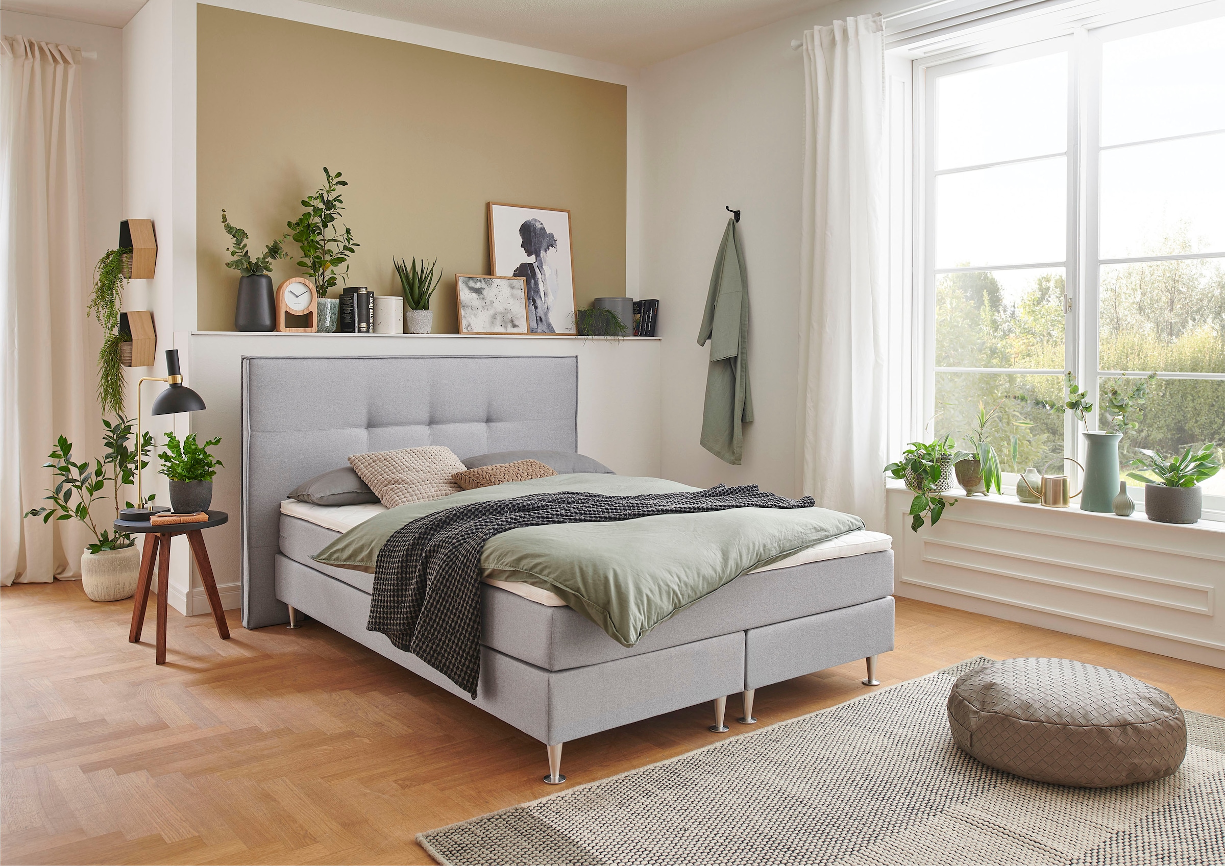 Image of ATLANTIC home collection Boxbett "Barnett" mit Taschenfederkern-Matratze und Topper