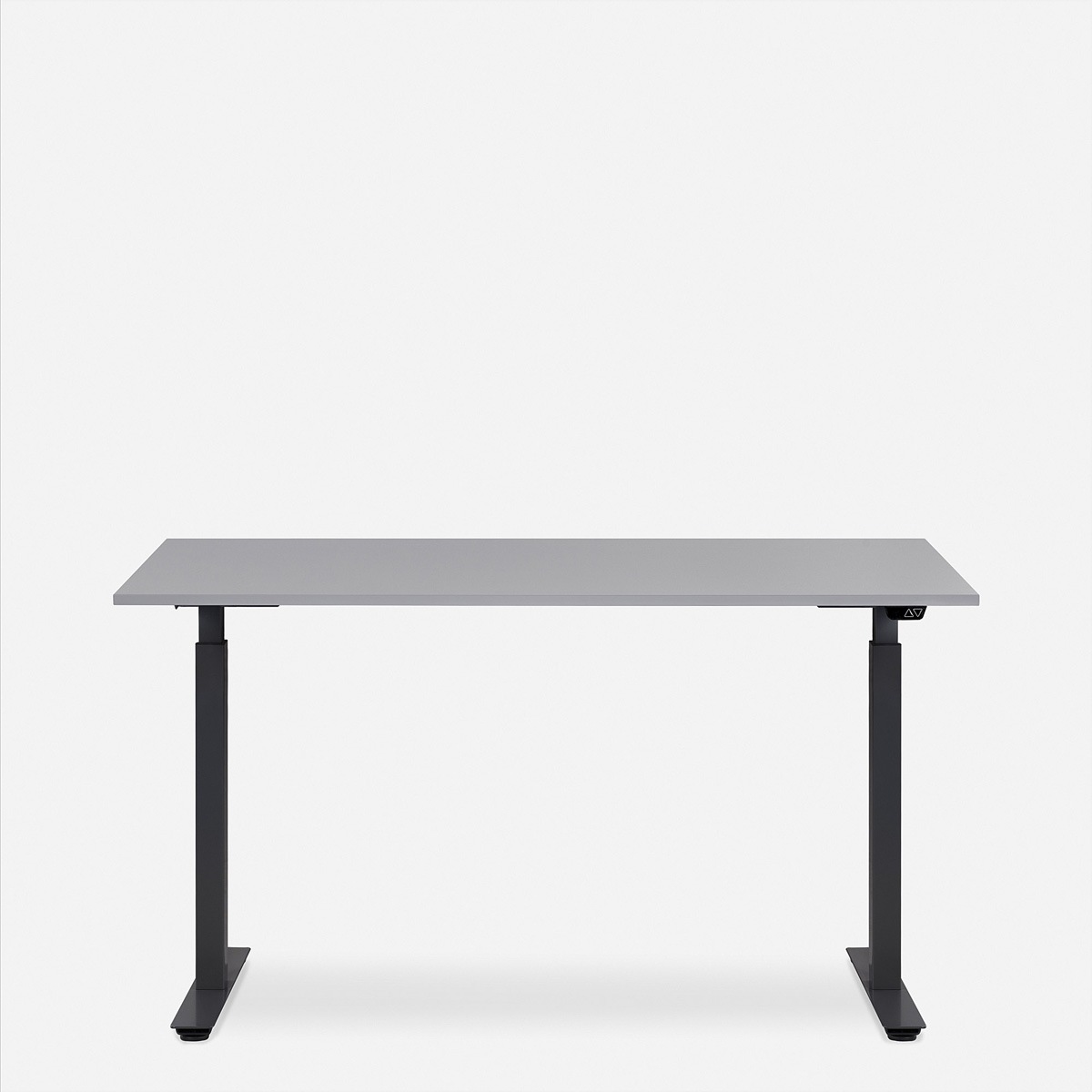 Schreibtische »WRK21 Schreibtisch Smart 120 x 80 cm, Höhenverstellbar, Grau Uni / Schwarz«