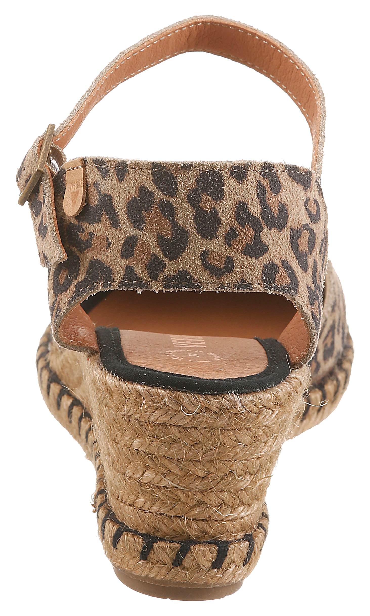 VERBENAS Pompes à sling »MALENA LEO«  sandale compensée, chaussure d'été, chaussure de vacances look léopard