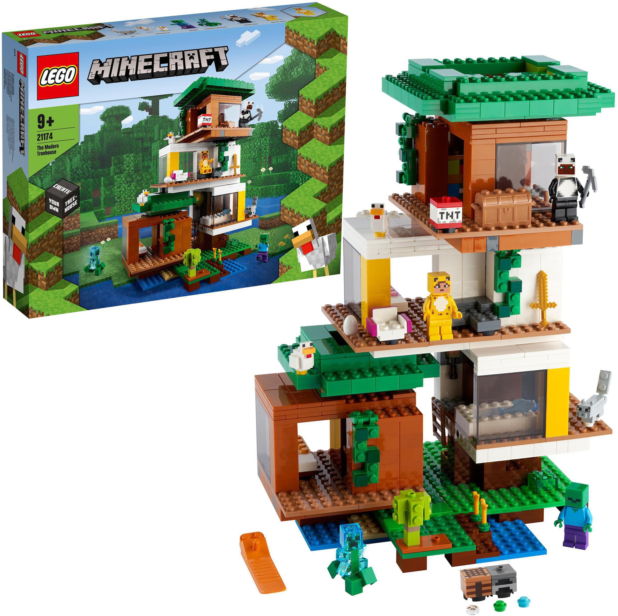 Image of LEGO® Konstruktionsspielsteine »Das moderne Baumhaus (21174), LEGO® Minecraft™«, (909 St.) bei Ackermann Versand Schweiz