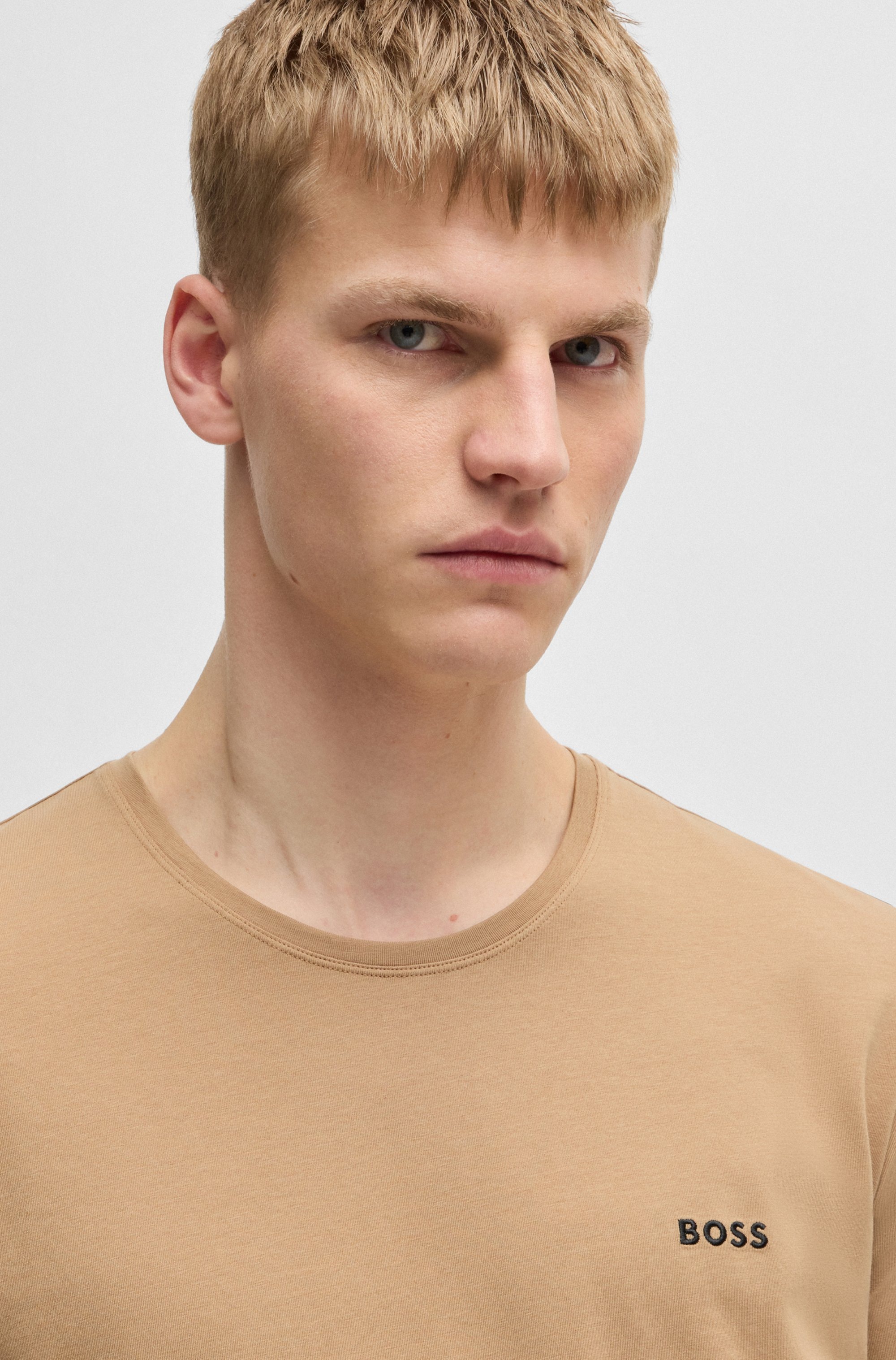 BOSS »Mix&Match T-Shirt R« mit Logostickerei