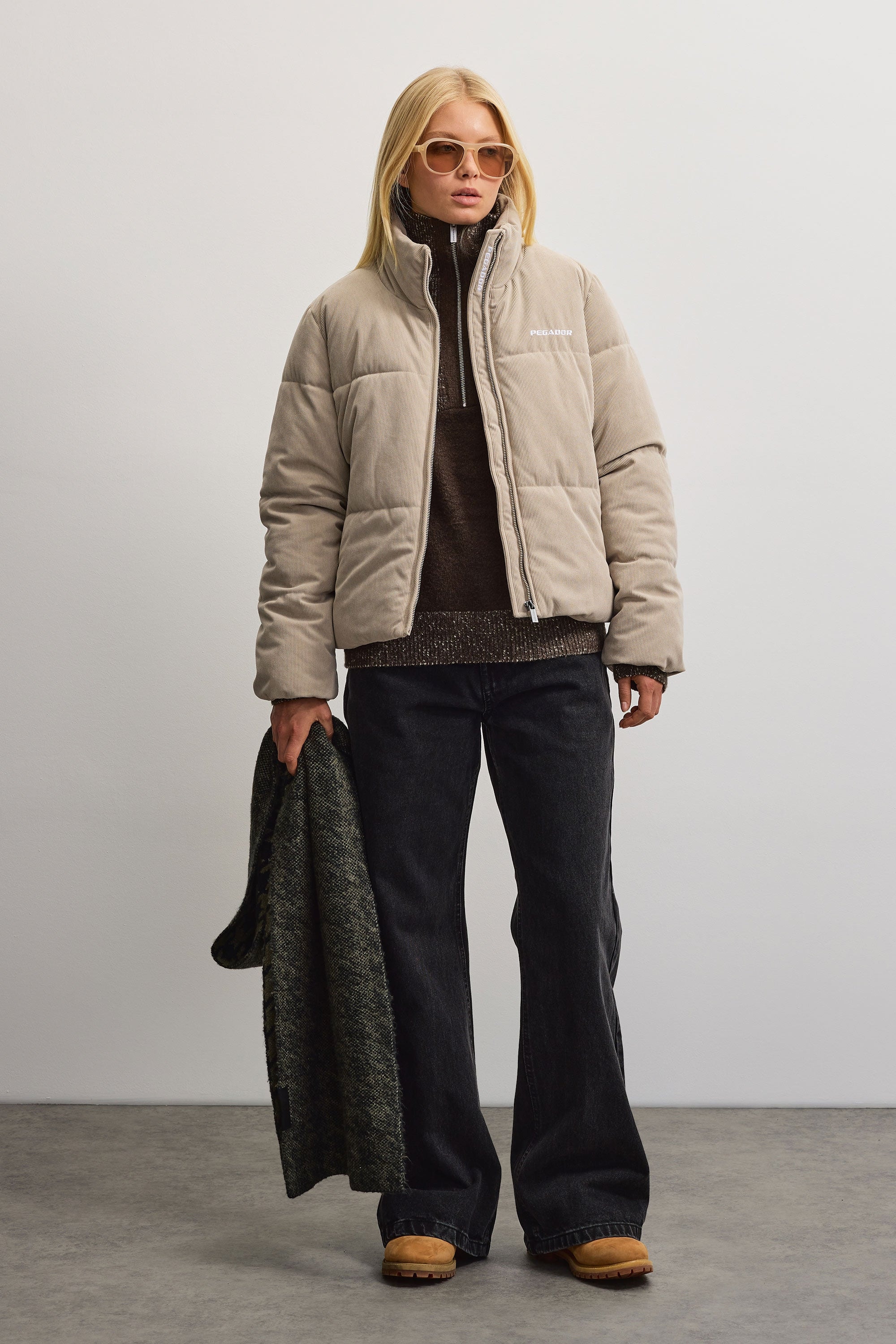 PEGADOR Veste matelassée »NARNI CORD PUFFER JACKET« fibre synthétique, coupe régulière