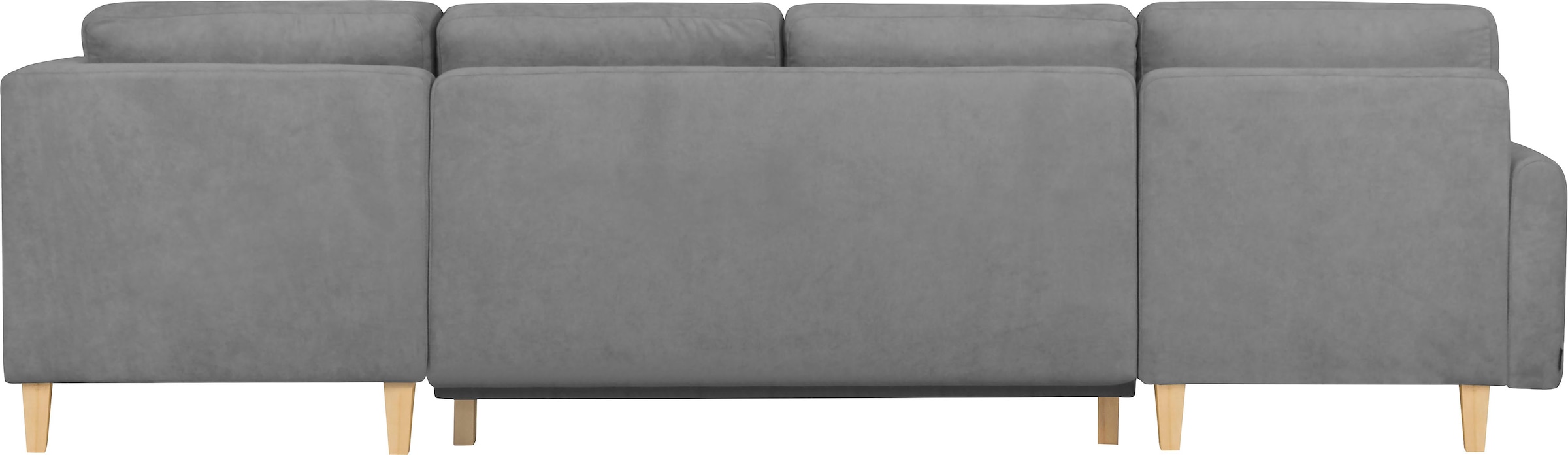 Home affaire Wohnlandschaft »TRIPLO U-Form wahlweise mit Schlaffunktion, B/T/H: 310/192/90 cm«, Schlafsofa, auch mit Bettkasten, Steppung im Rückenkissen