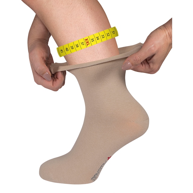 ♕ Fussgut Gesundheitssocken »Sensitiv Elegant Socken XXL«, (1 Paar),  Weitschaft, Rollbund versandkostenfrei bestellen