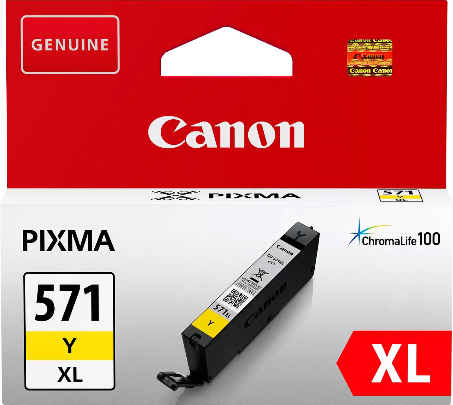 Canon Tintenpatrone »CLI-571XL Y«, original Druckerpatrone 571 gelb