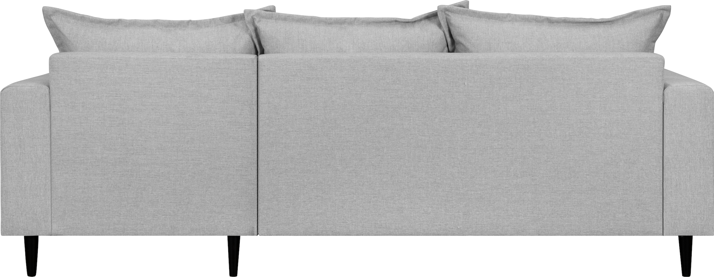 Home affaire Ecksofa »VEYRAS L-Form, hoher Sitzkomfort, Masse B/T/H: 230/150/76 cm« mit Wellenunterfederung, incl. Rückenkissen und Zierkissen