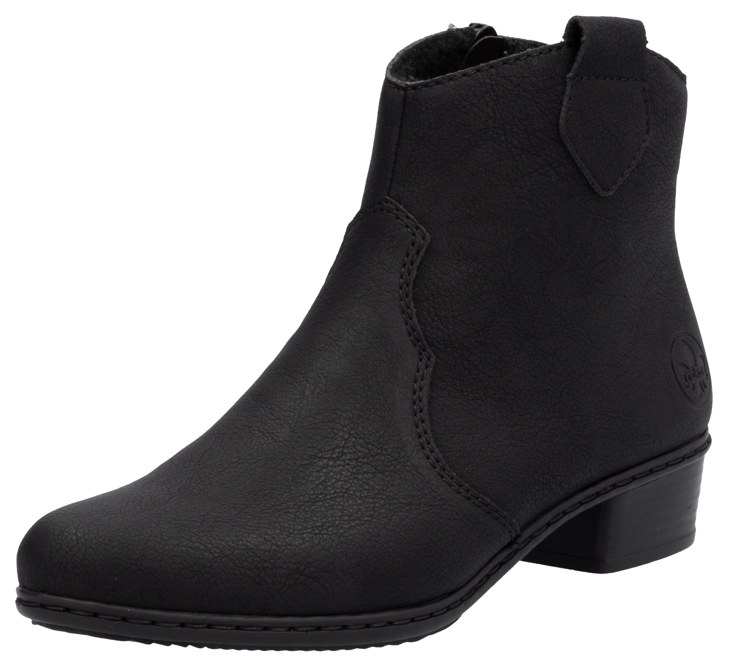 Rieker Westernstiefelette, Stiefelette, Cowboyboots, Blockabsatz, mit Innenreissverschluss