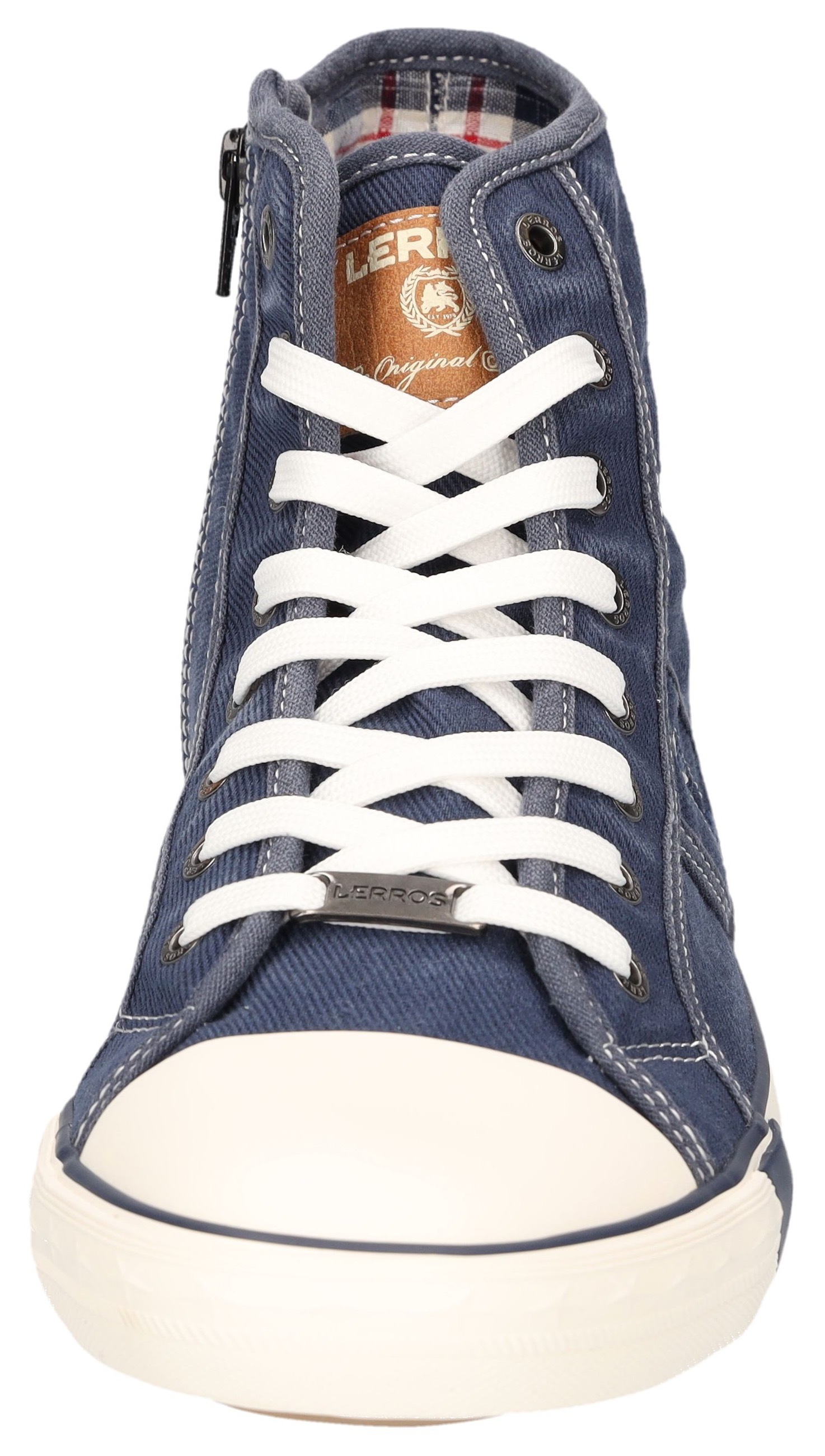 LERROS Bottines de sneakers  Bottes à lacets, sneakers montantes, bottes en toile avec embout caoutchouc