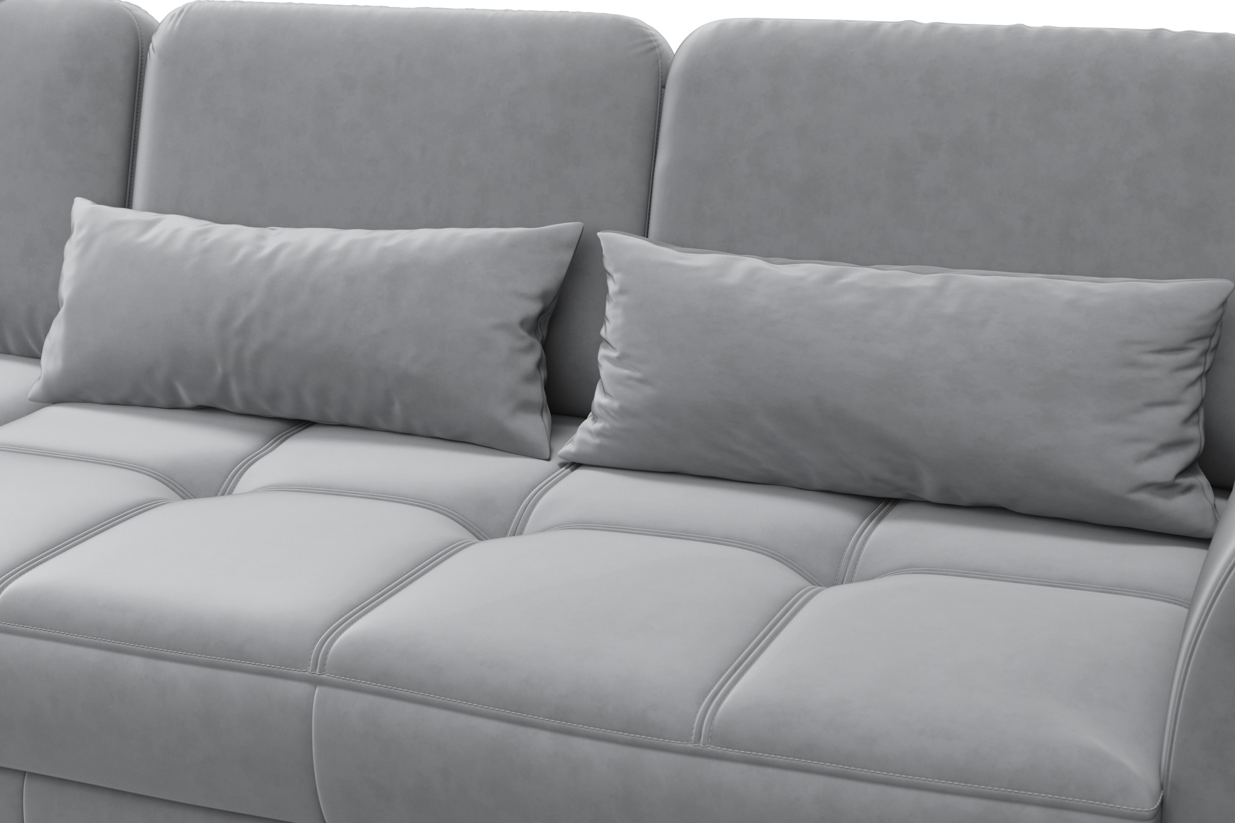 sit&more Ecksofa »Bendigo L-Form«, inklusive Sitztiefenverstellung, Bodenfreiheit 12 cm, in 2 Fussfarben
