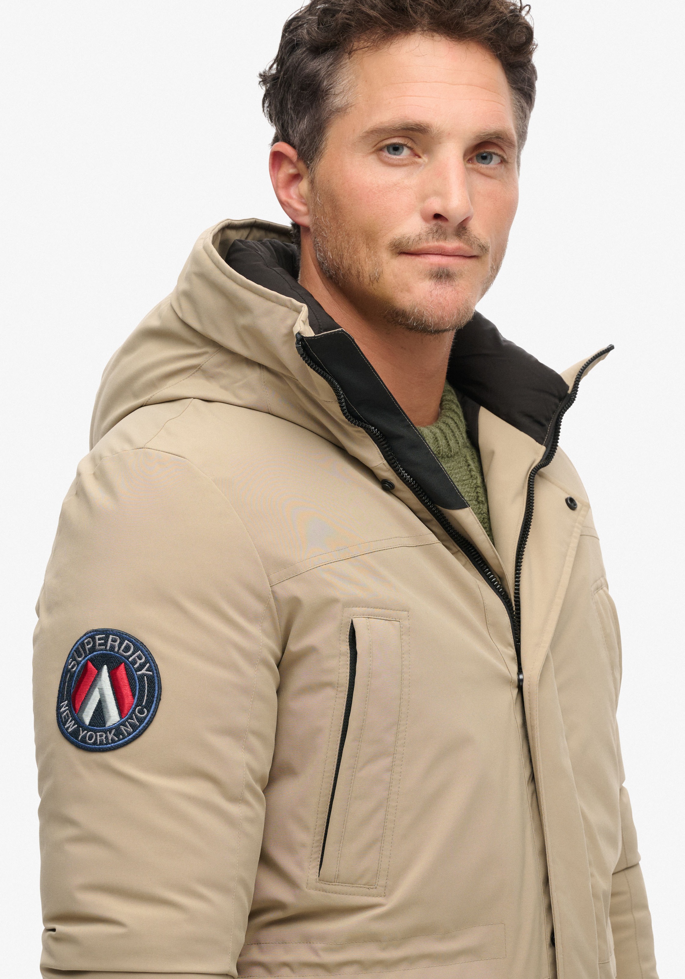 Superdry Steppjacke »City Padded Parka Jacket«, mit Kapuze