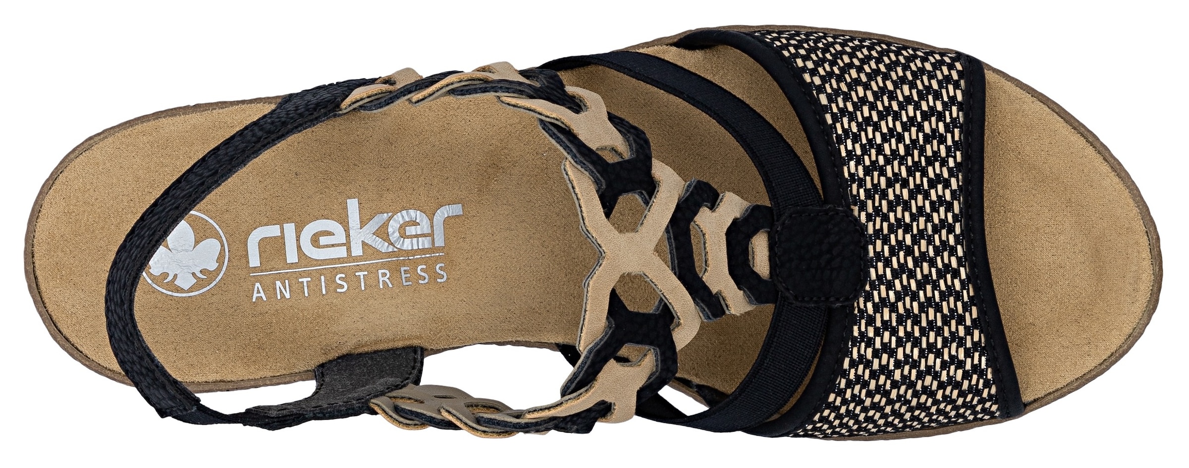 Rieker Sandales  , Sommerschuh, Sandale, Plateauabsatz, in elegantem Look