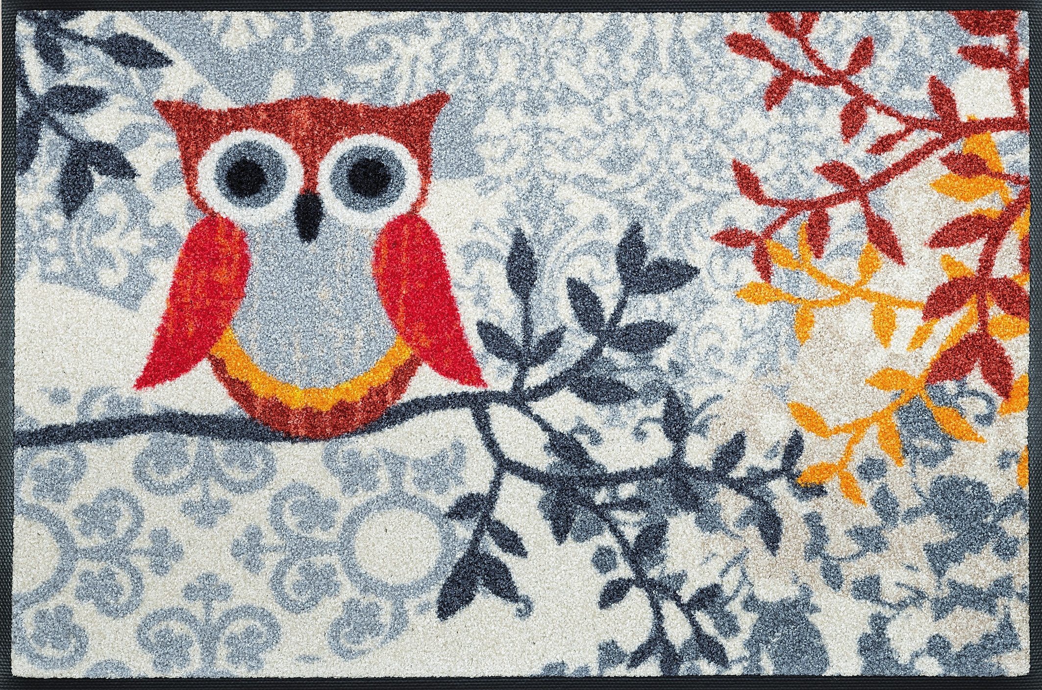 Image of wash+dry by Kleen-Tex Fussmatte »Amalia«, rechteckig, 9 mm Höhe, Schmutzfangmatte, Motiv Eule, rutschhemmend, In- und Outdoor geeignet, waschbar bei Ackermann Versand Schweiz