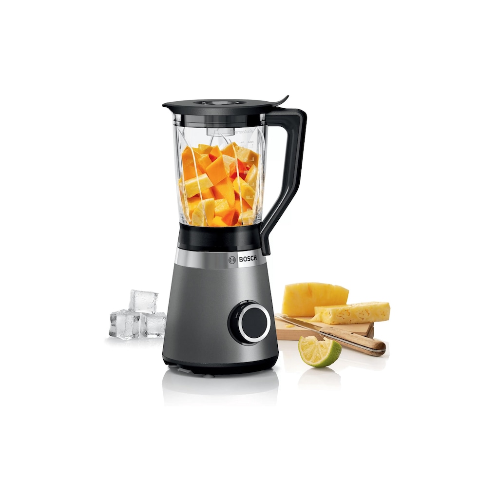 BOSCH Standmixer »MMB6172S Silber«, 1200 W, Impulsfunktion, Mixen, Smoothies