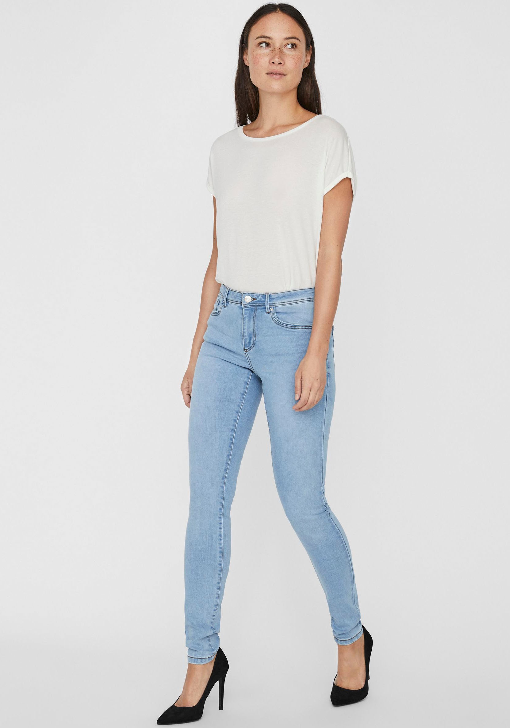 Vero Moda Skinny-fit-Jeans »VMTANYA MR S PIPING JEANS VI352 GA NOOS«