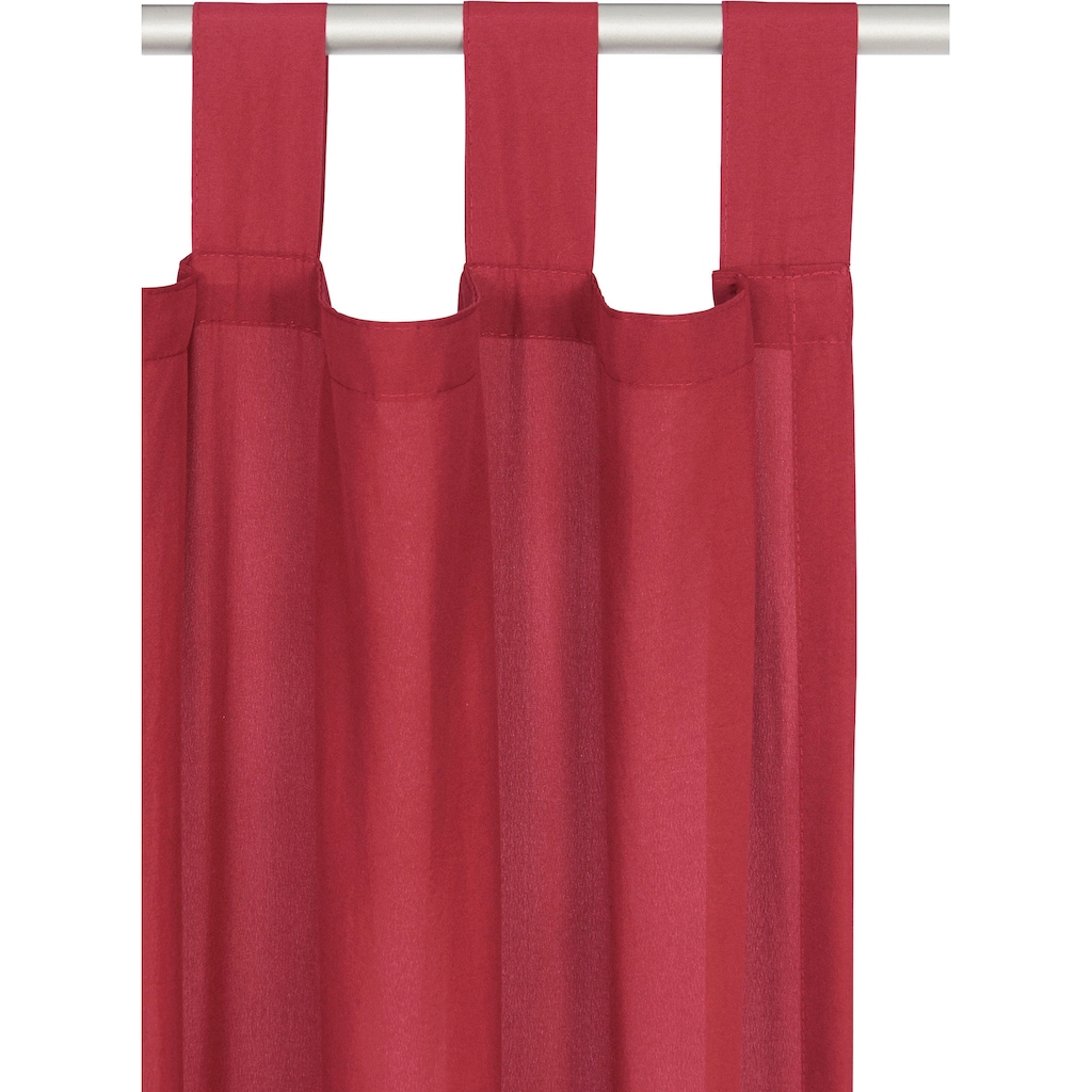 my home Vorhang »Raja«, (2 St.), 2er-Set, einfarbig, pflegeleichte Mikrofaser-Qualität
