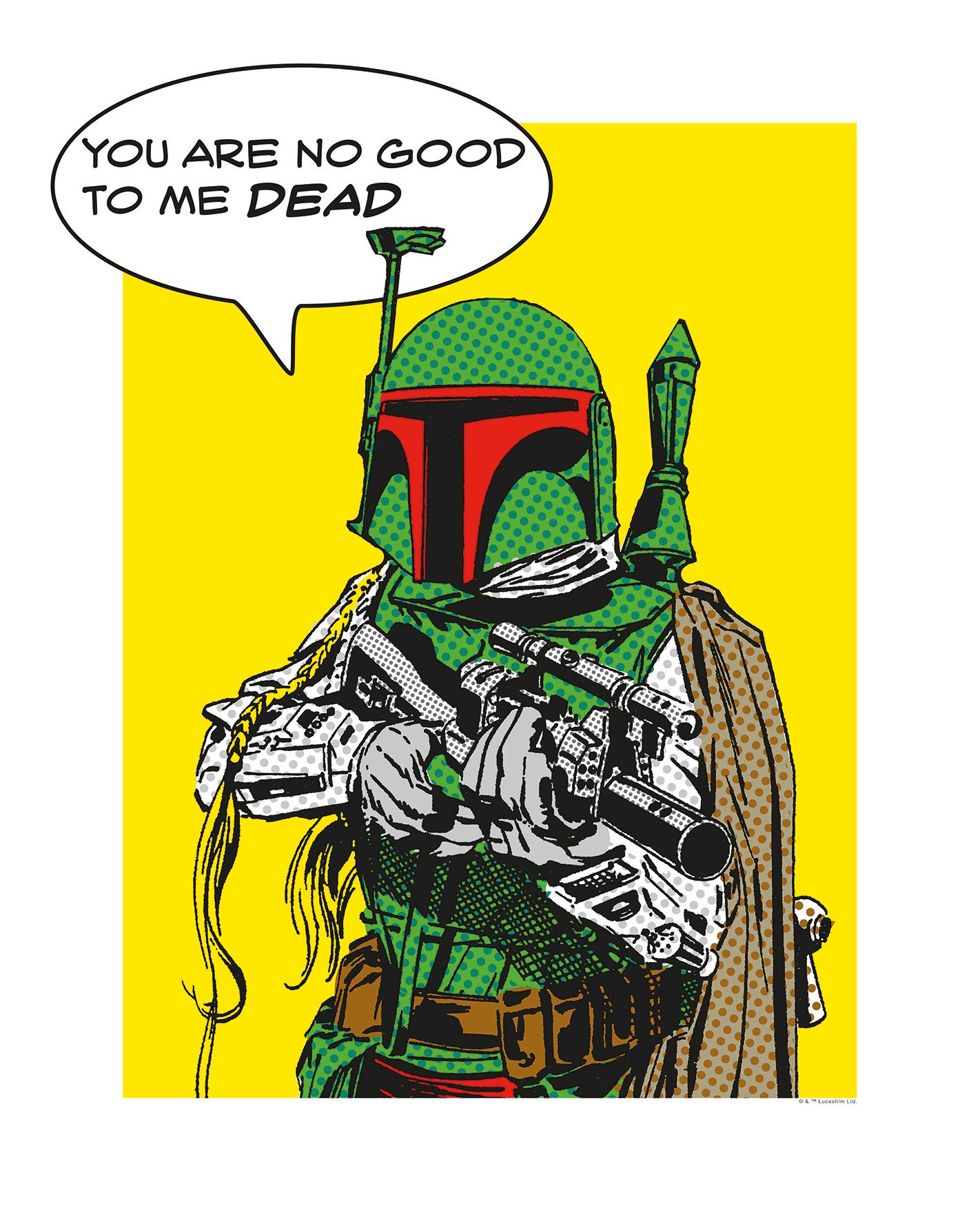 Image of Komar Poster »Star Wars Classic Comic Quote Boba_Fett«, Star Wars bei Ackermann Versand Schweiz