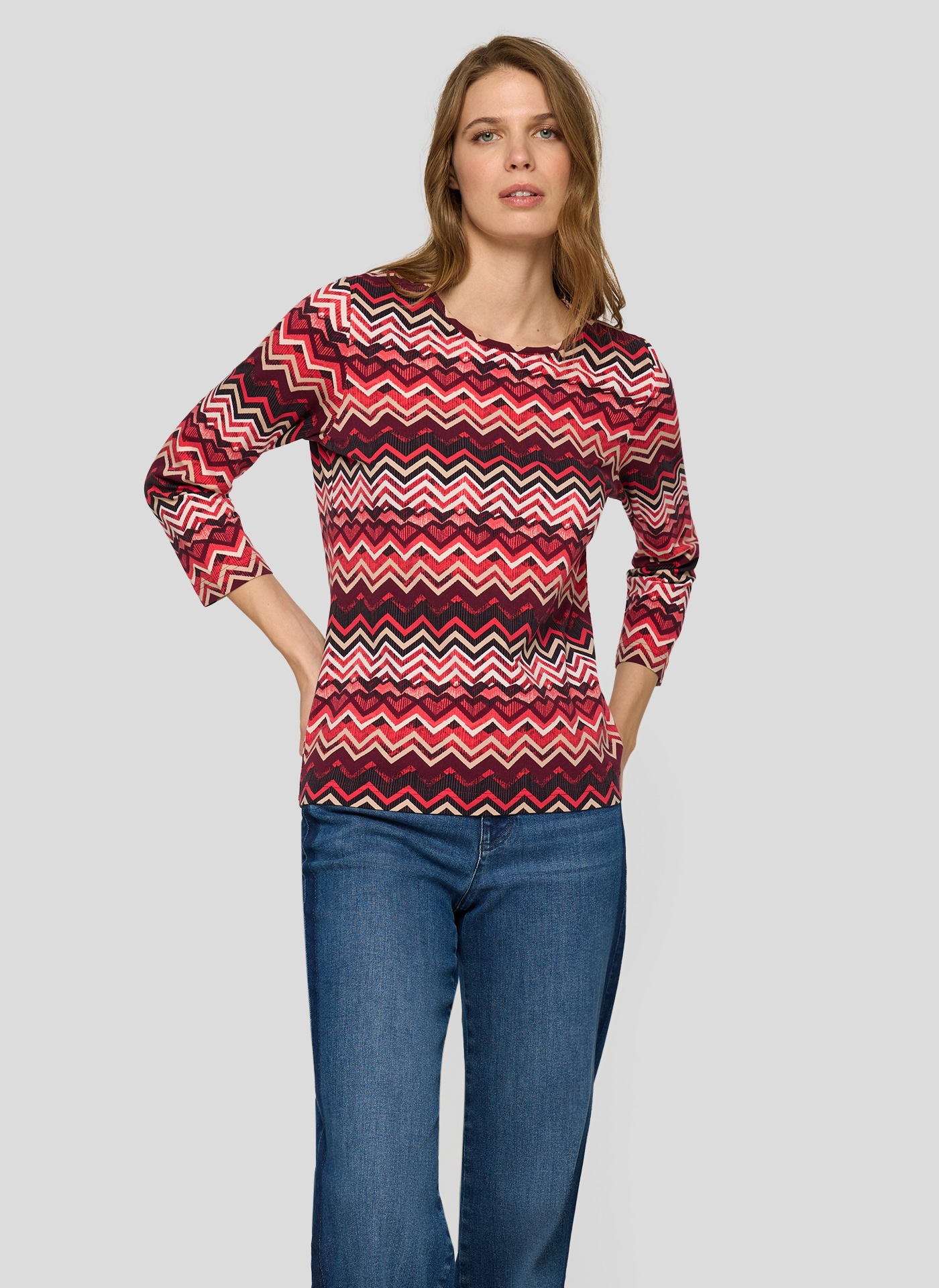 Image of Rabe 3/4-Arm-Shirt mit Allover-Muster