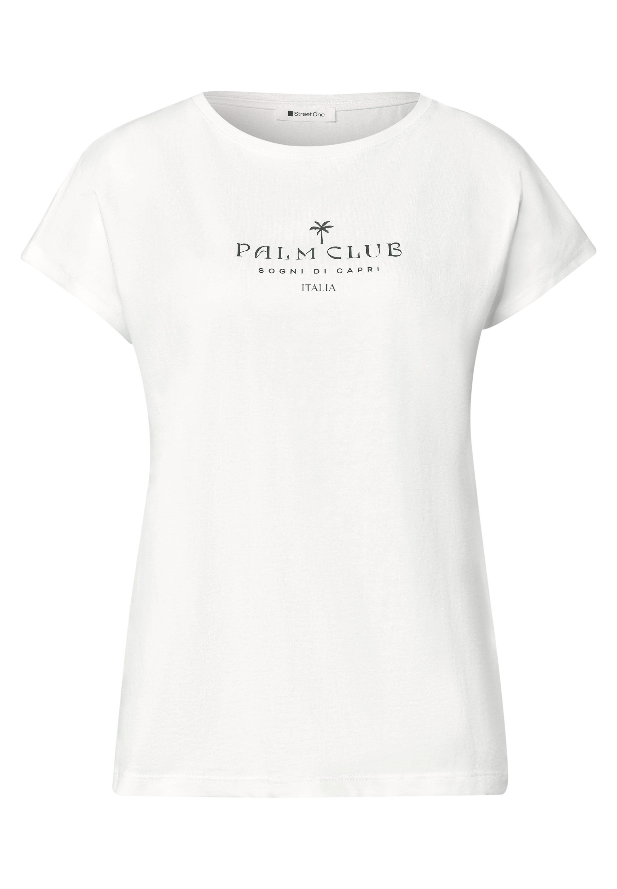 STREET ONE Haut de chemise top d'été avec inscription