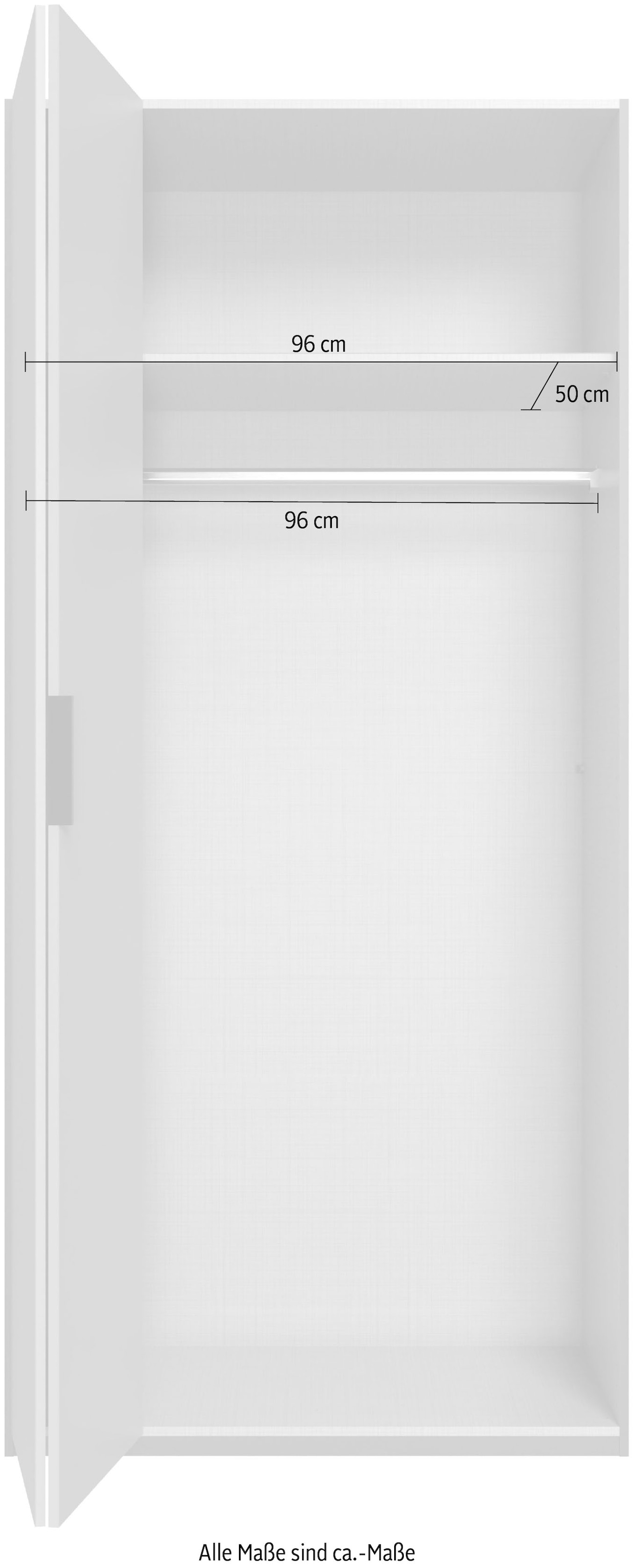 Wimex Armoires à vêtements »Oxford by fresh to go, in 3 Breiten, Made in Germany« wahlweise mit oder ohne Spiegel,  mit hochwertigen Falttüren für den perfekten Überblick