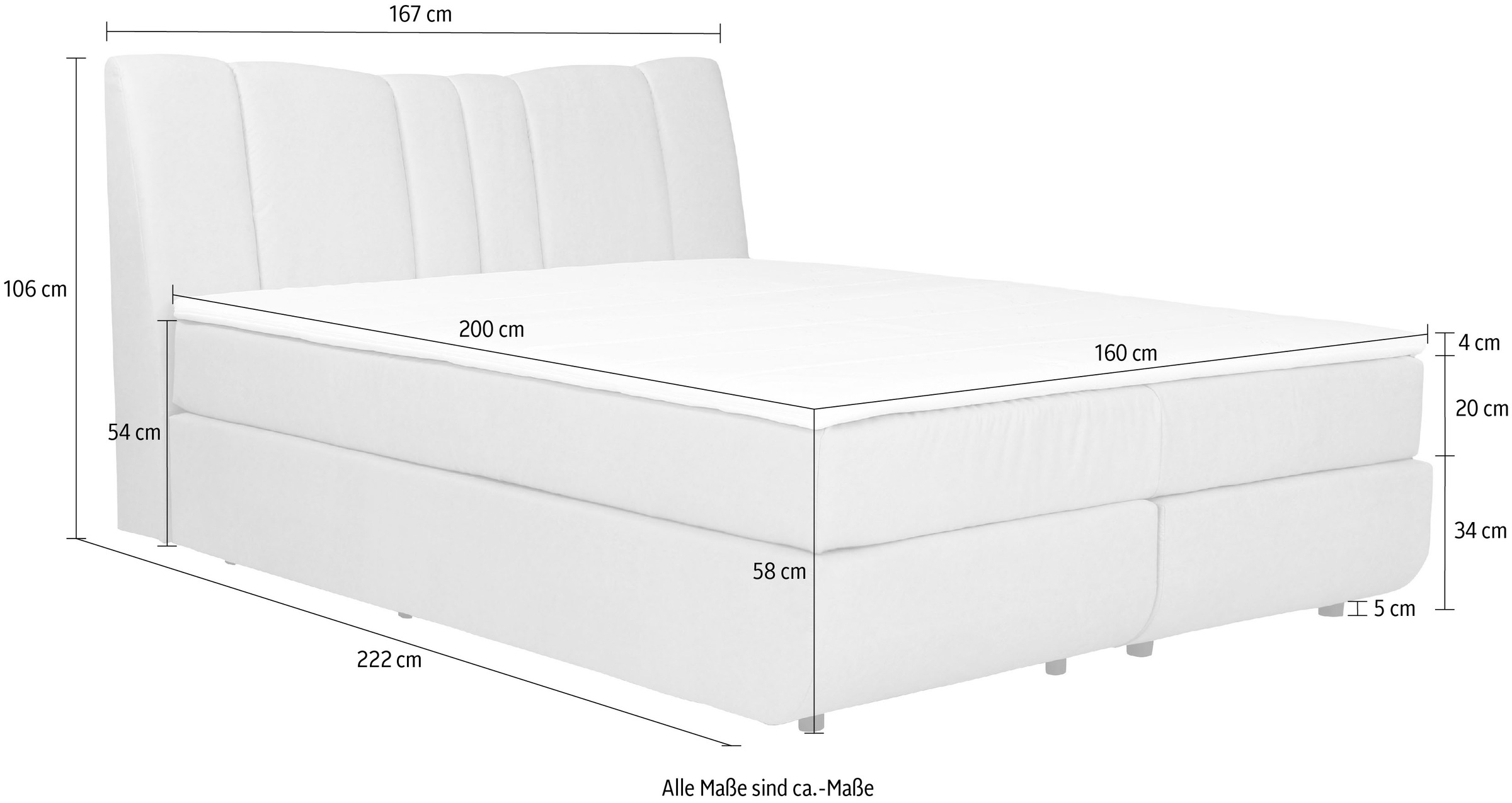 INOSIGN Boxbett »Hailey«, neues Kopfteil- aufwendig gepolstert!