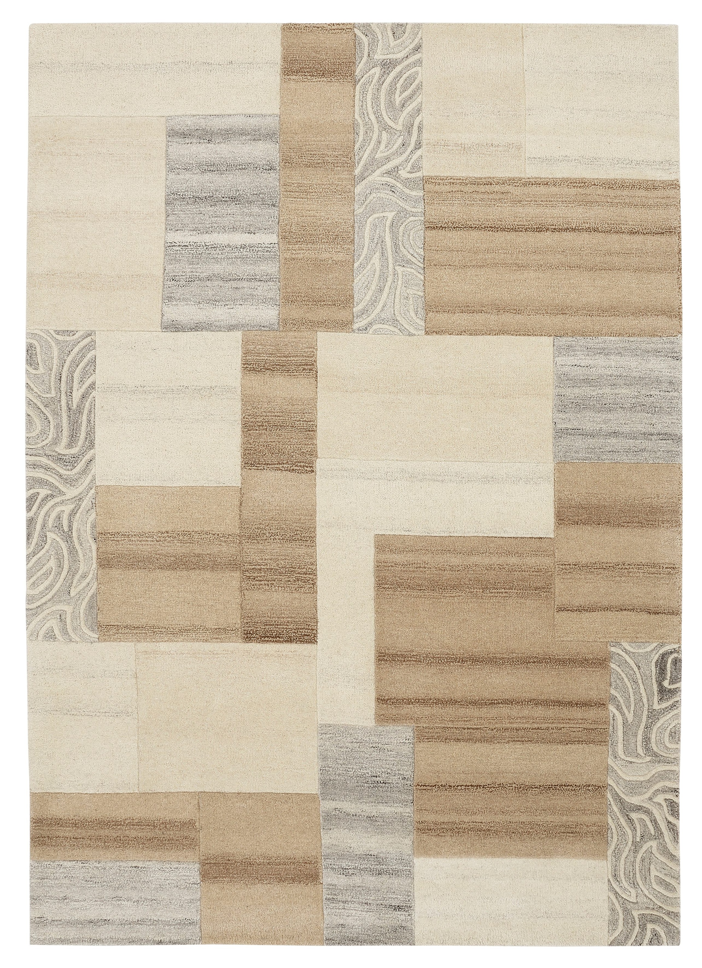 Image of Theko Exklusiv Wollteppich »Lola«, rechteckig, 12 mm Höhe, reine Wolle, ideal im Wohnzimmer & Schlafzimmer bei Ackermann Versand Schweiz