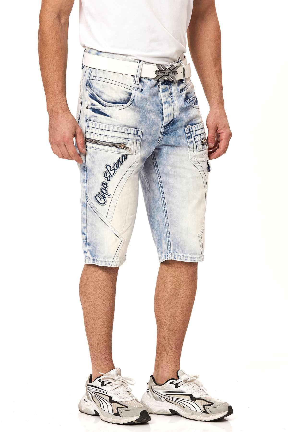 Cipo & Baxx Jeansbermudas Baumwolle, regular fit