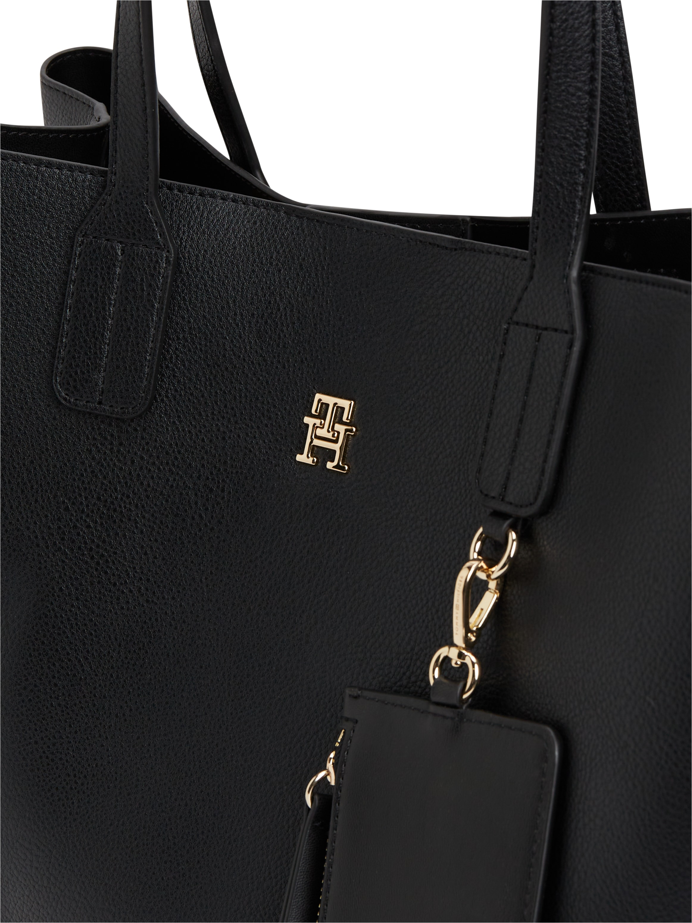 Tommy Hilfiger Sac à bandoulière »TH ICON SATCHEL« Sac à main femme, shopper, sac satchel avec pendentif de sac
